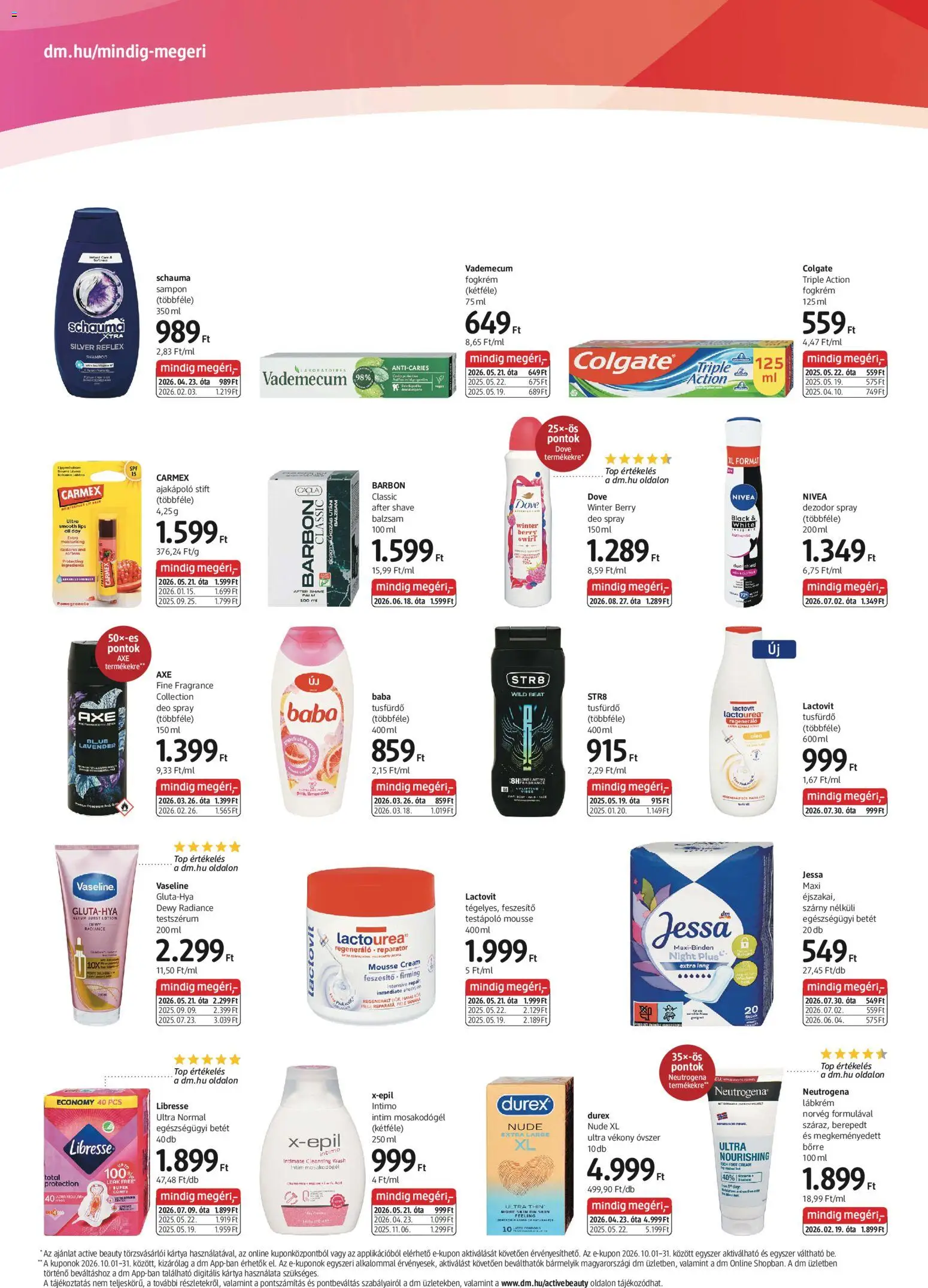 DM Drogerie Markt akciós újság Akciós újság in Magyarország