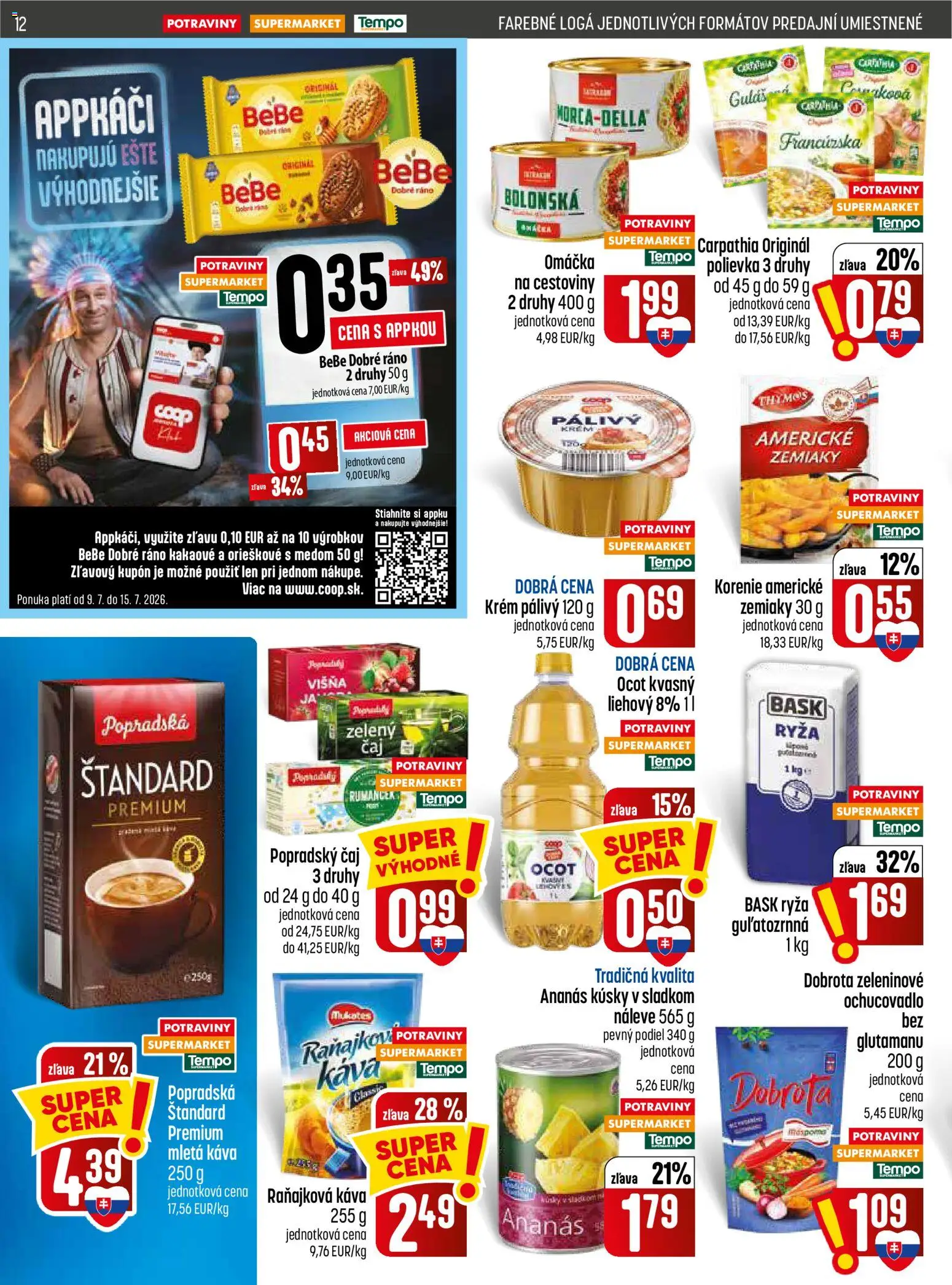 COOP Jednota leták od 09.07.2026 » Pozrite si limitované zľavy a ušetrite ešte dnes! | Slovensko