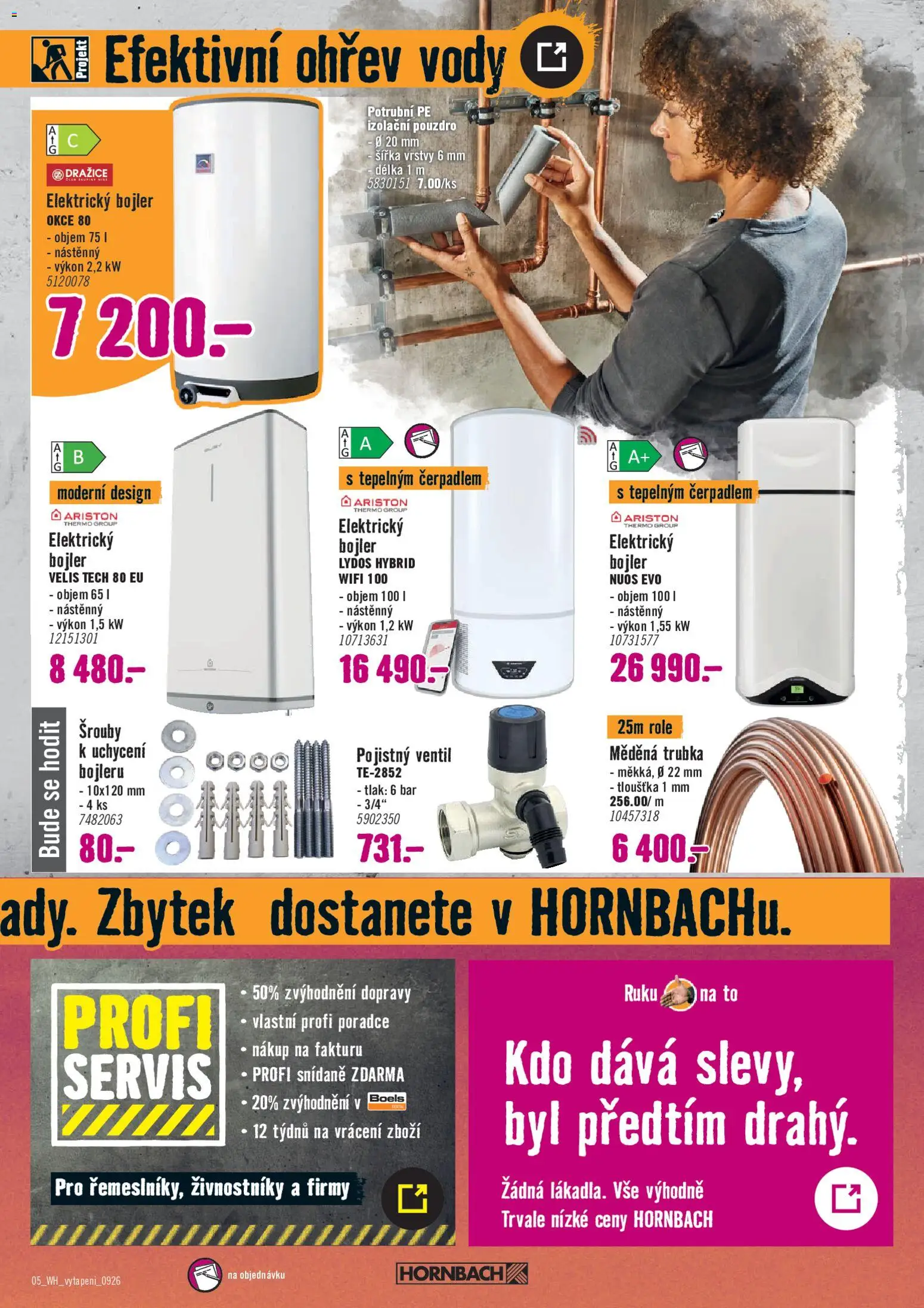 HORNBACH leták - Vytápění Leták in Česko