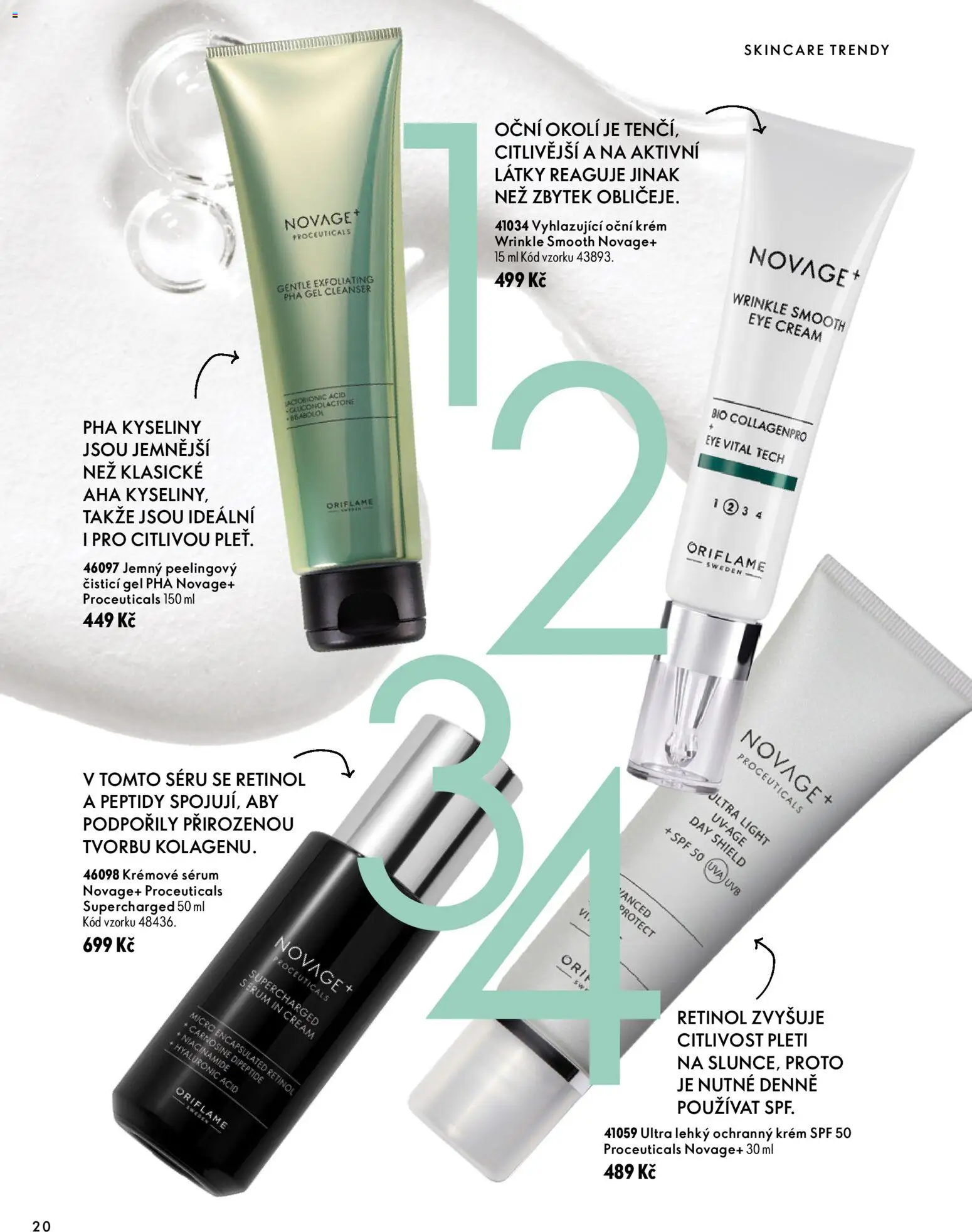 Oriflame katalog Novage+ Proceuticals Leták in Česko