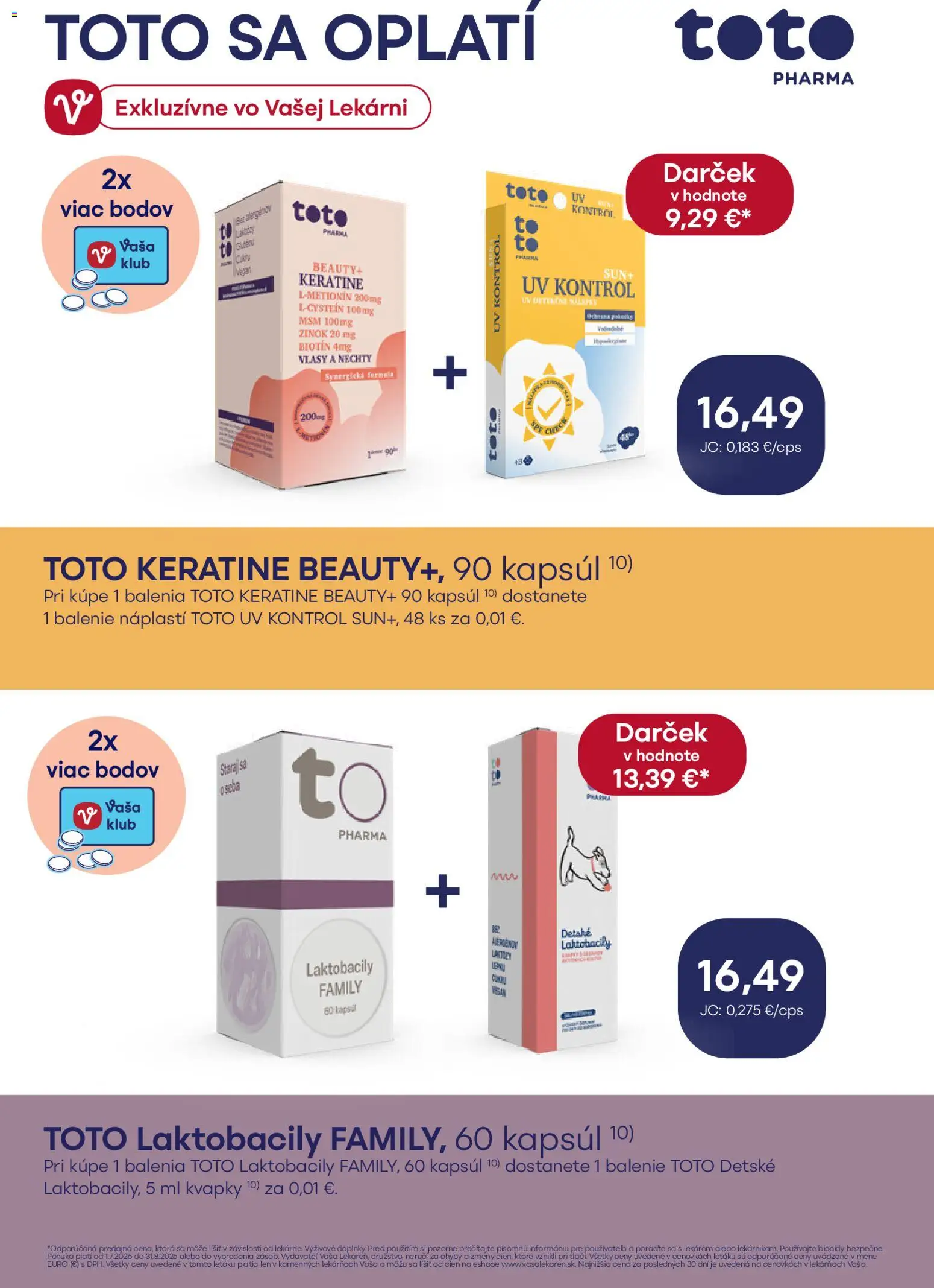Vaša lekáreň leták od 01.07.2026 » Pozrite si limitované zľavy a ušetrite ešte dnes! | Slovensko