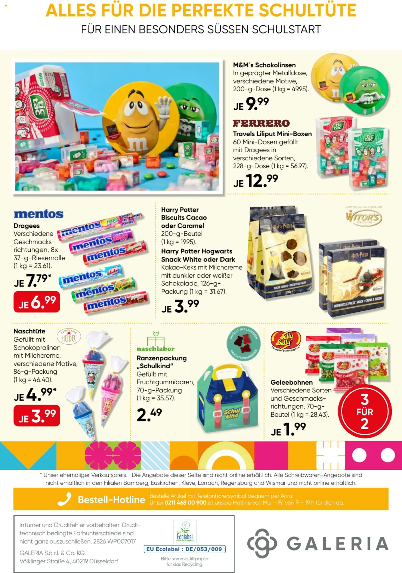 Galeria Karstadt Kaufhof Back to school Prospekt in Deutschland