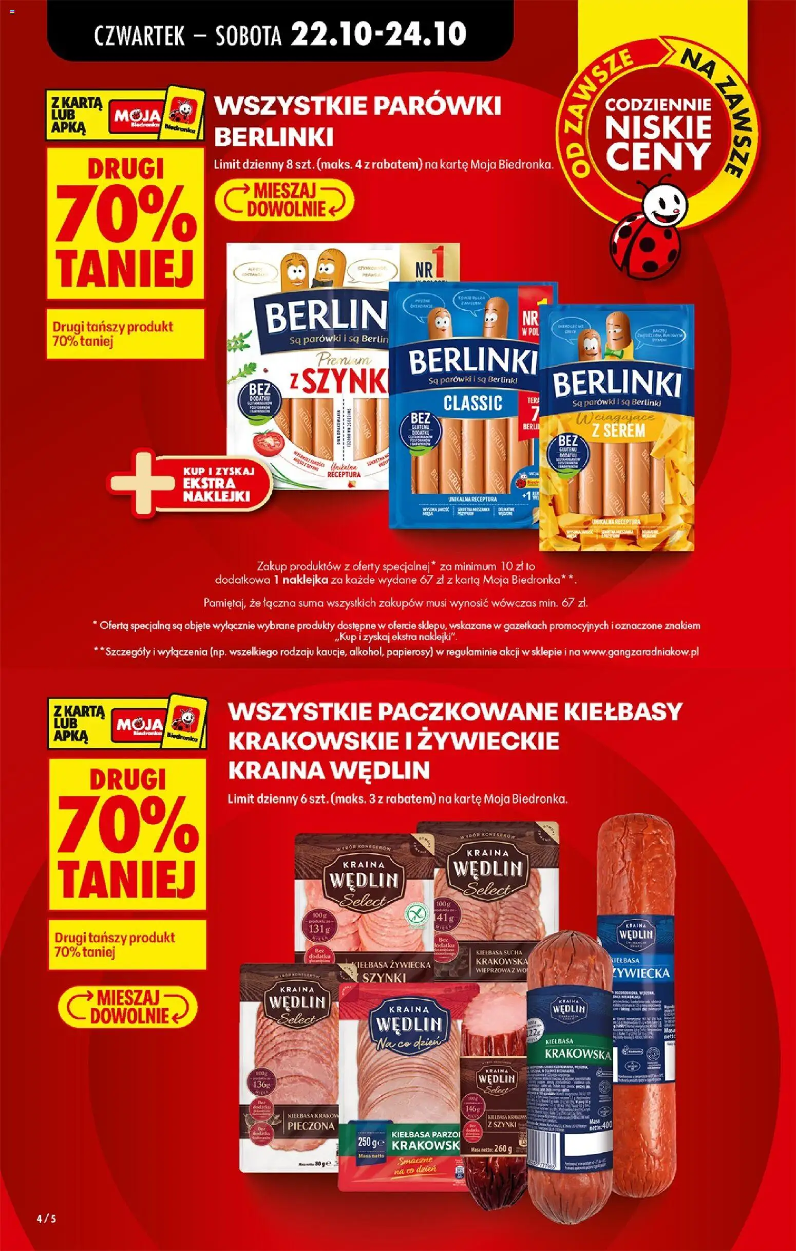 Biedronka Polsko leták - Codziennie niskie ceny Leták in Česko