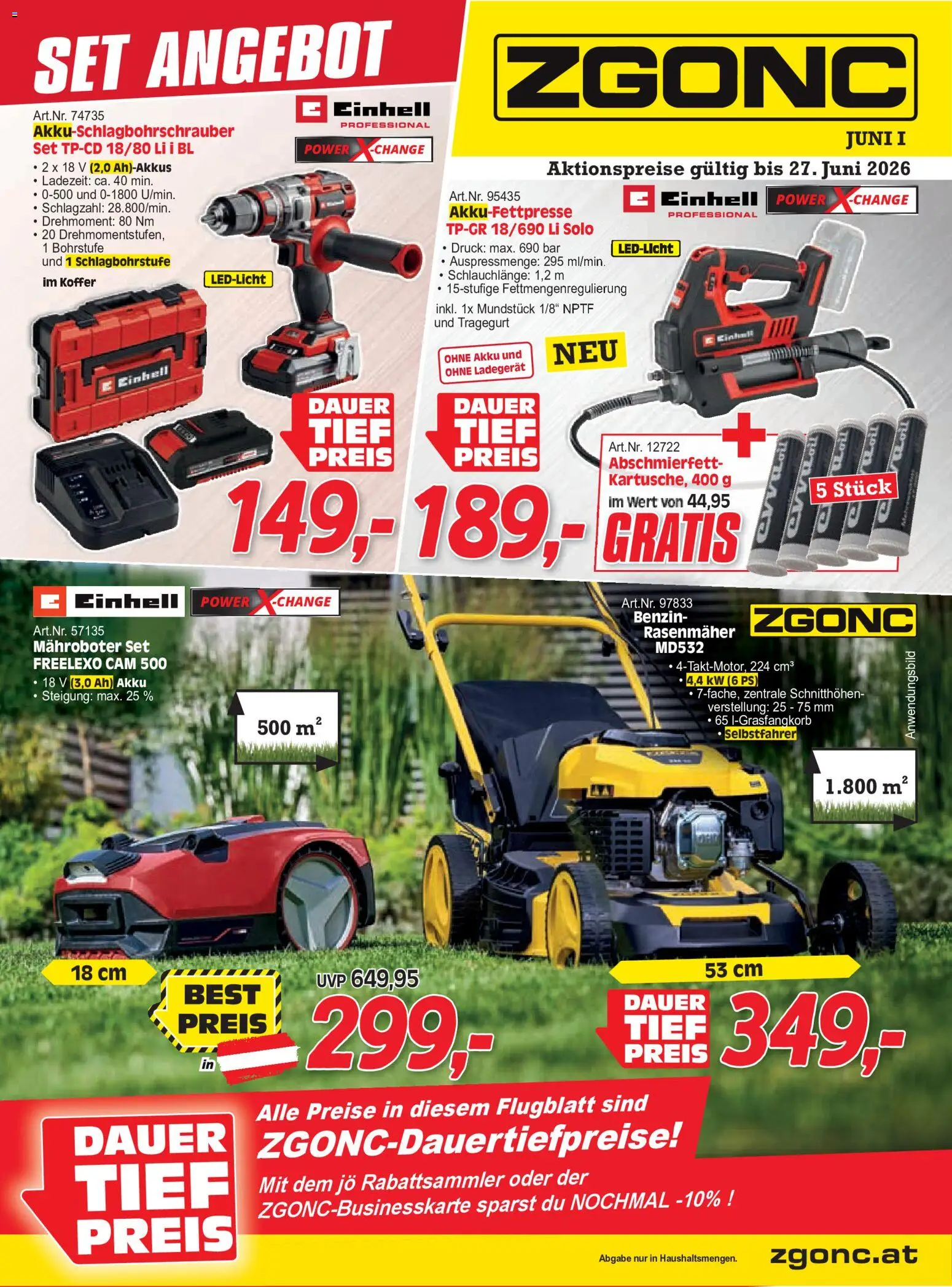 Die besten Angebote | Zgonc Juni I 2026 ab 01.06.2026 | - Jetzt stöbern! | Österreich