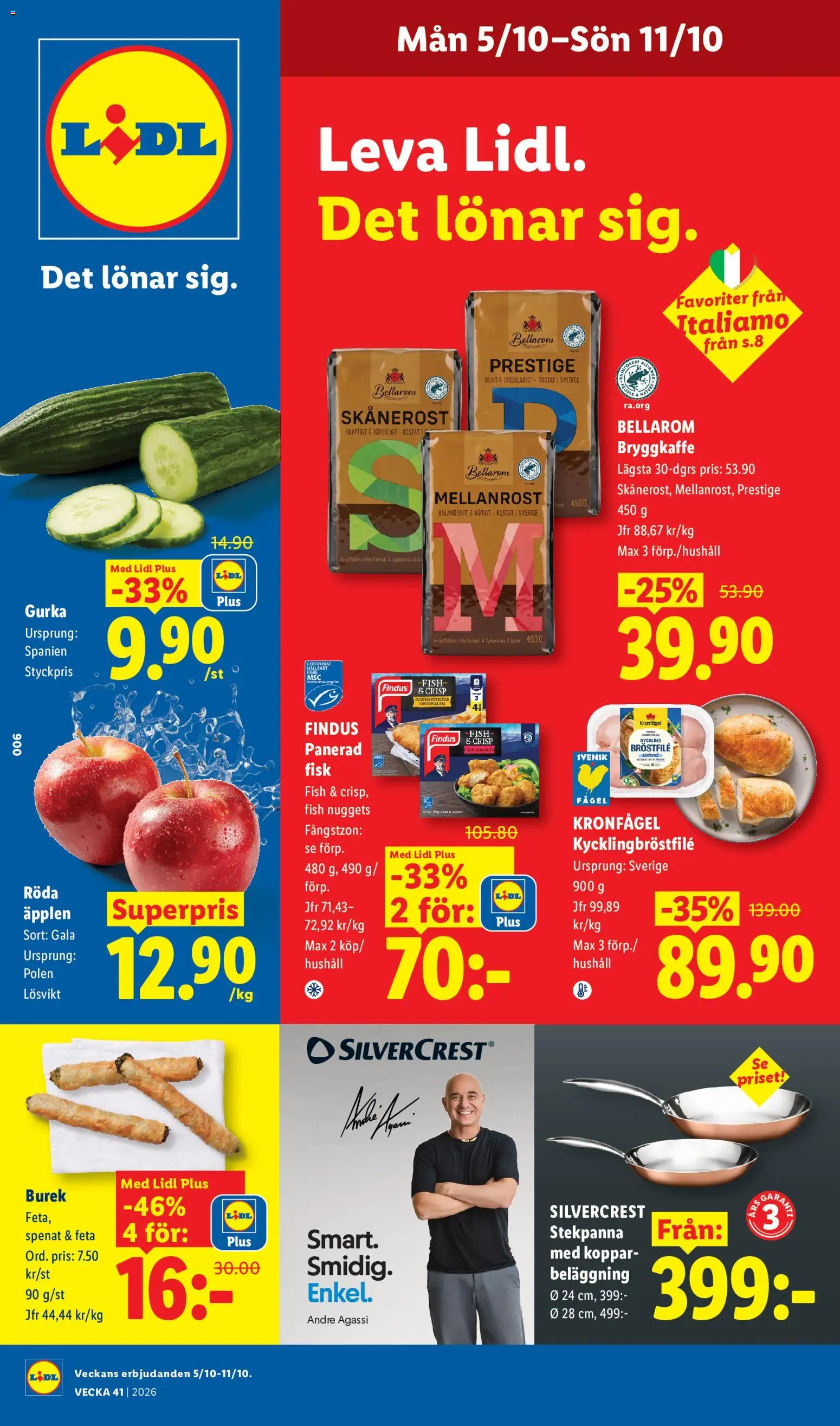 Lidl erbjudanden Reklamblad in Sverige