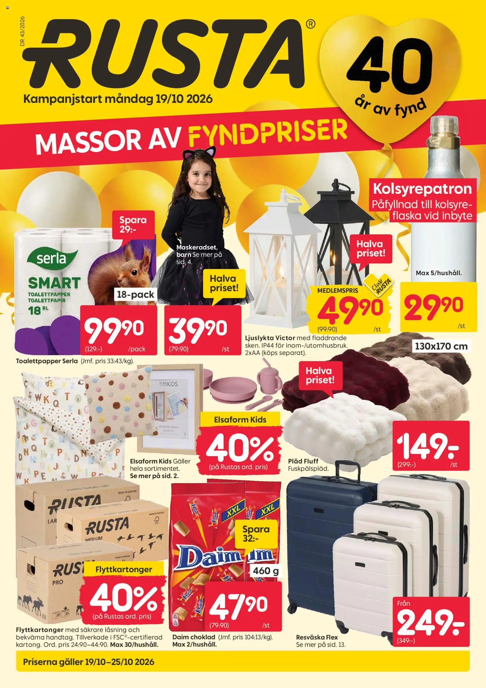 Rusta erbjudanden Reklamblad in Sverige