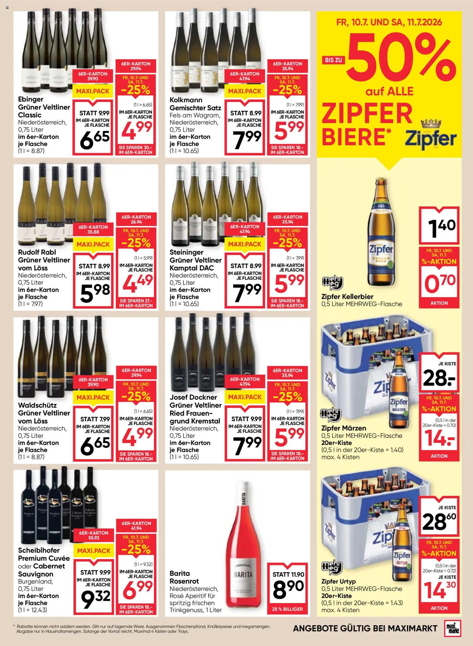 Die besten Angebote | Maximarkt Flugblatt ab 09.07.2026 | - Jetzt stöbern! | Österreich