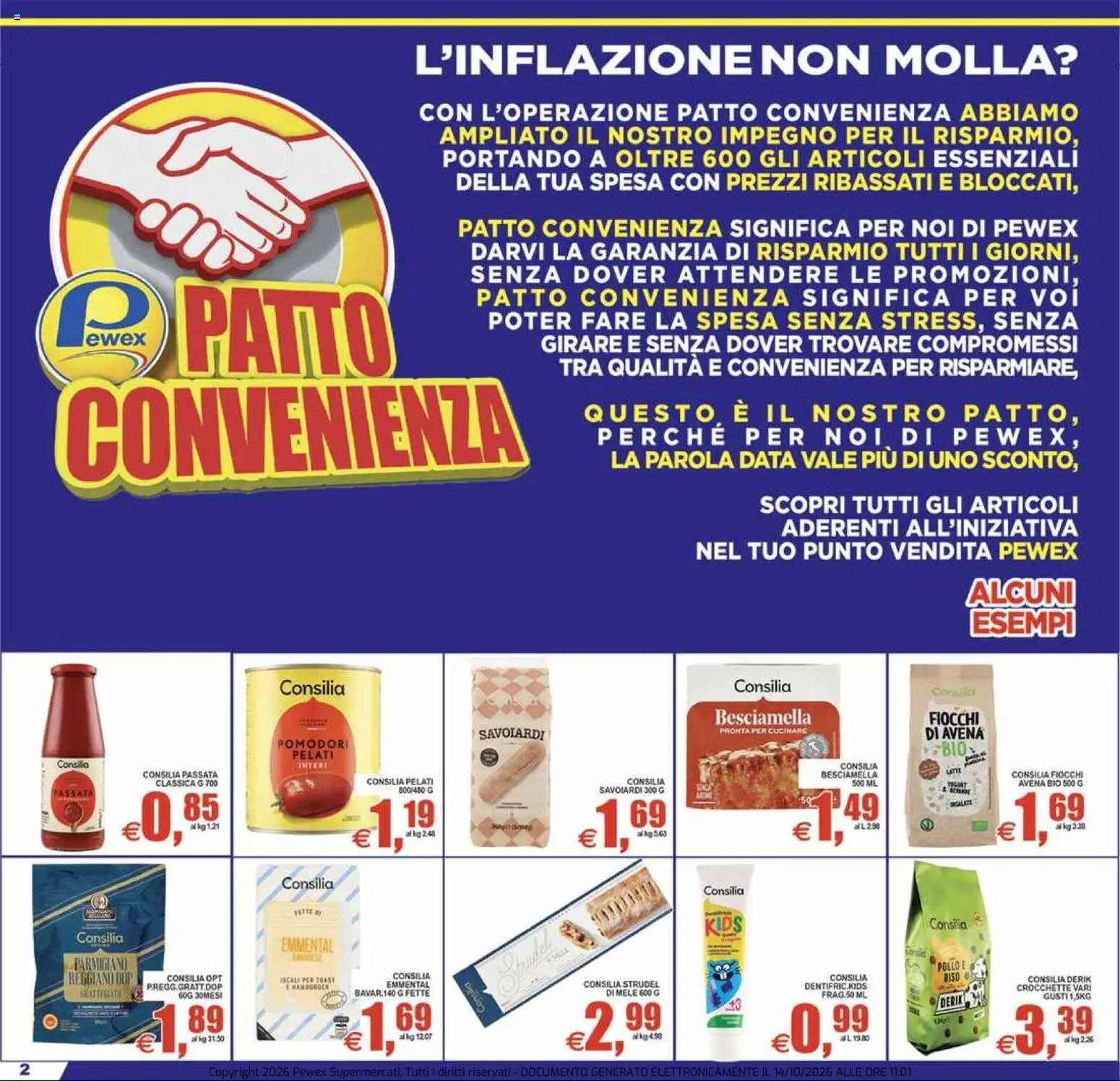 Pewex volantino Volantino in Italy