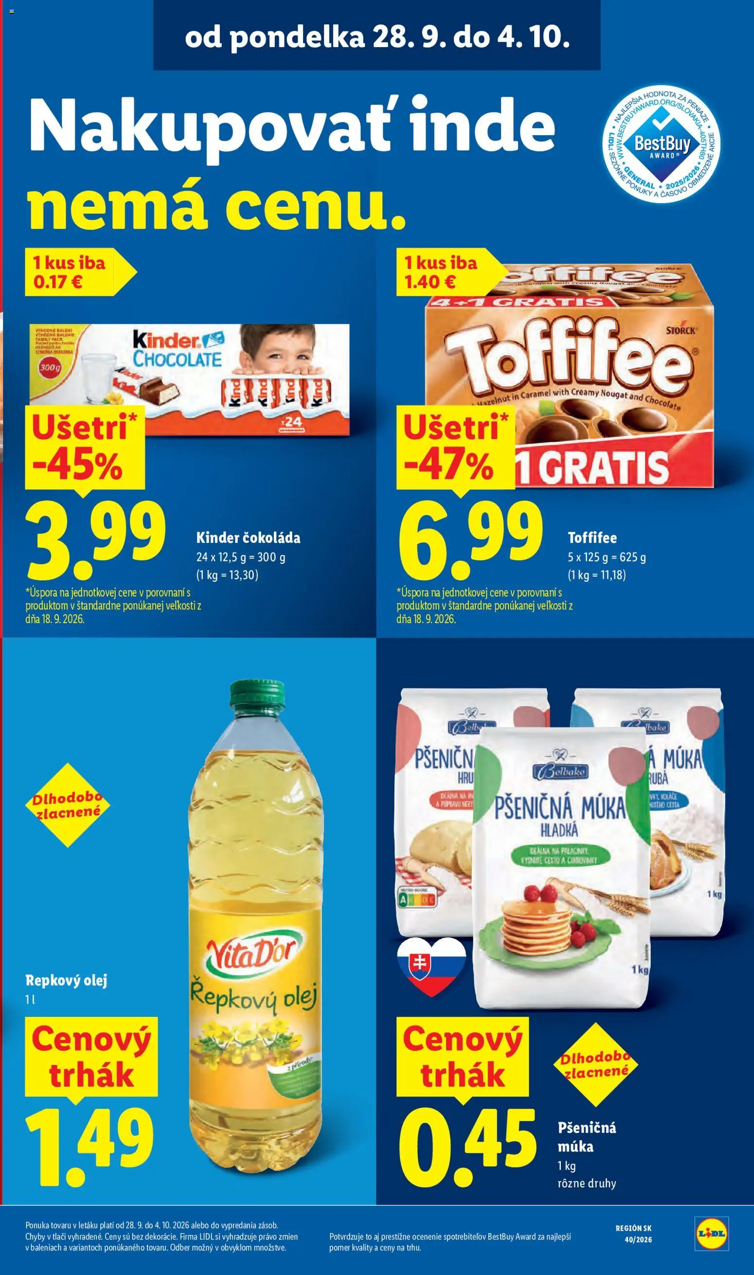Lidl leták Leták in Slovensko