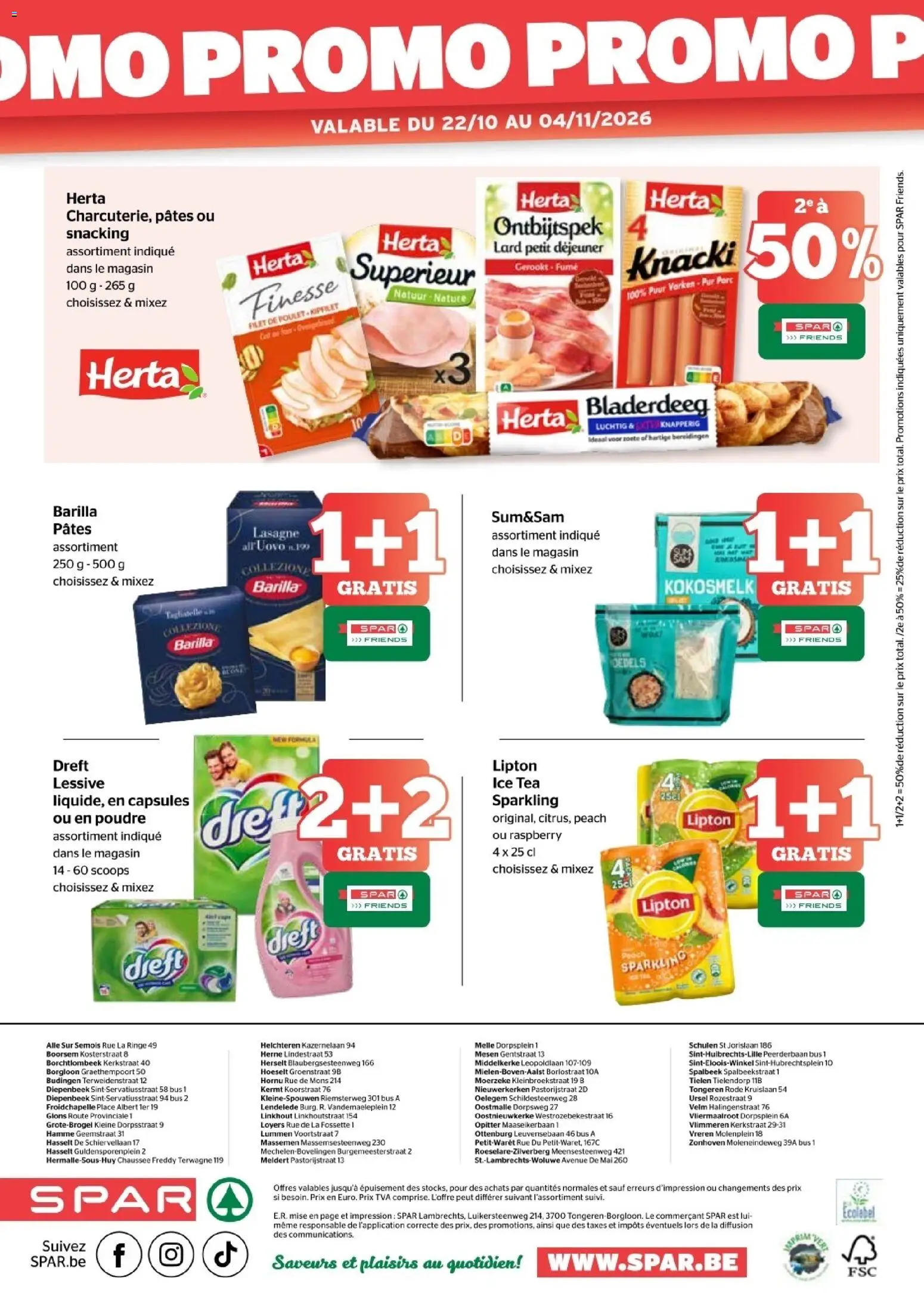 Spar publicité Folder in België