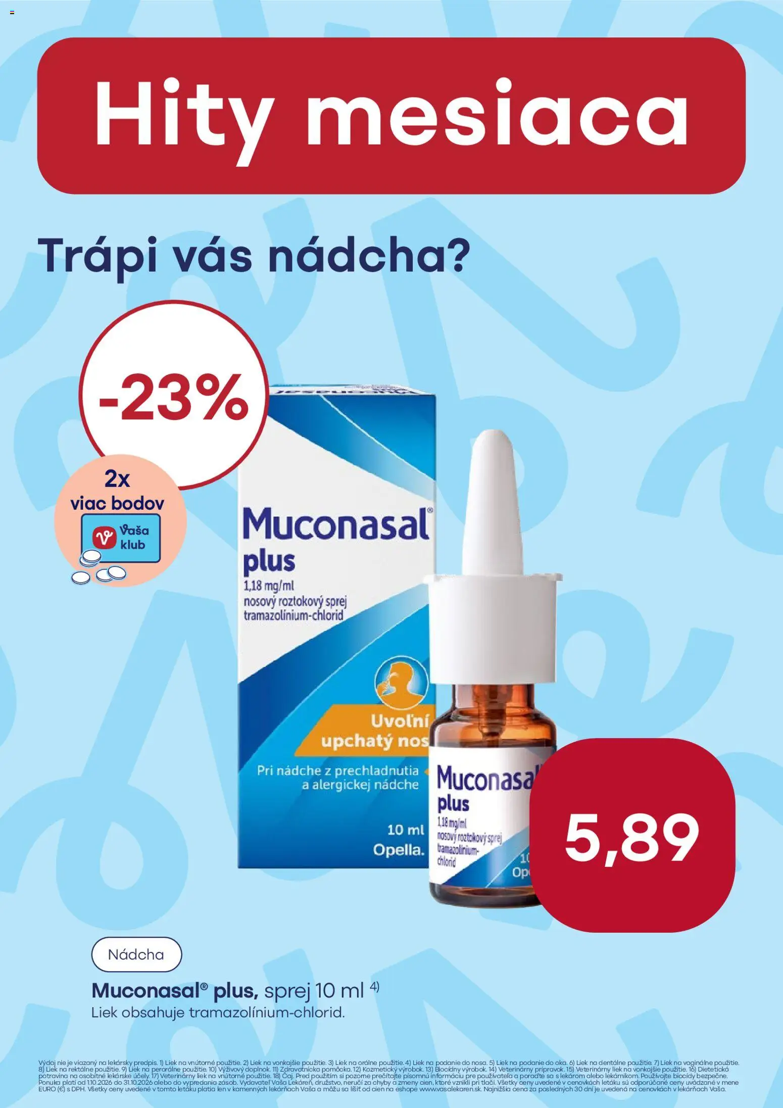 Vaša lekáreň leták Leták in Slovensko