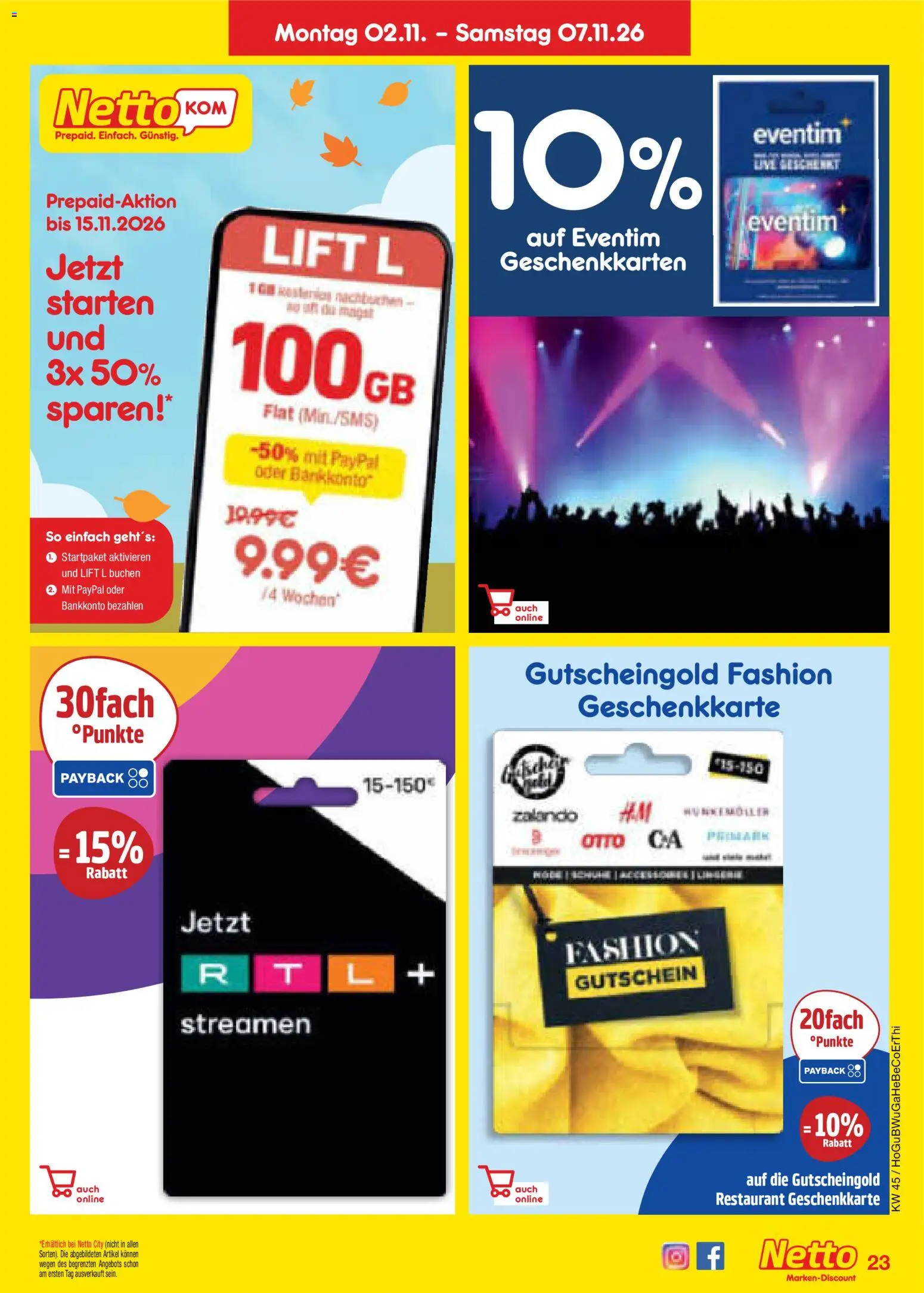Netto Marken-Discount Prospekt Prospekt in Deutschland