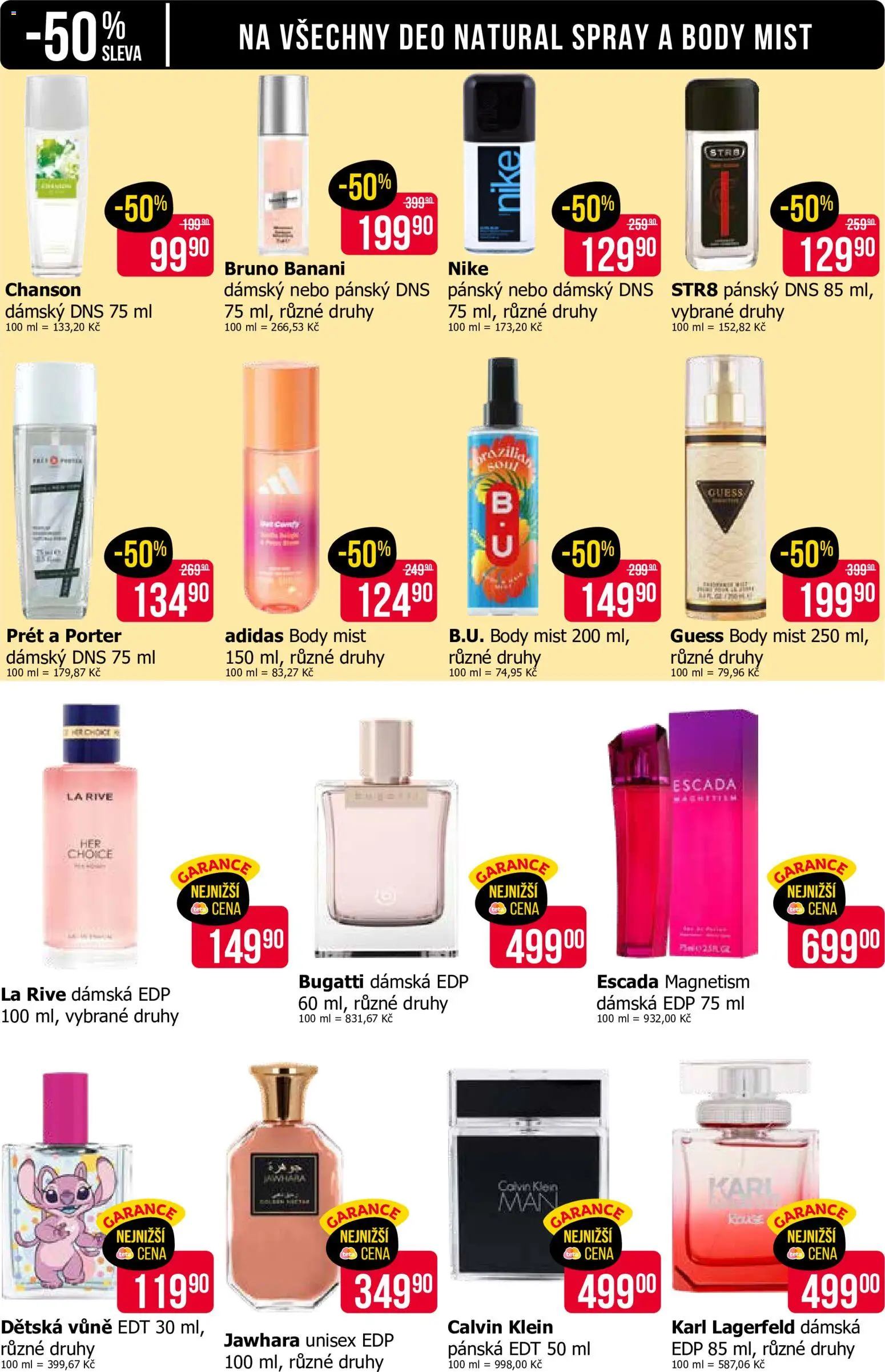 TETA Drogerie leták Leták in Česko