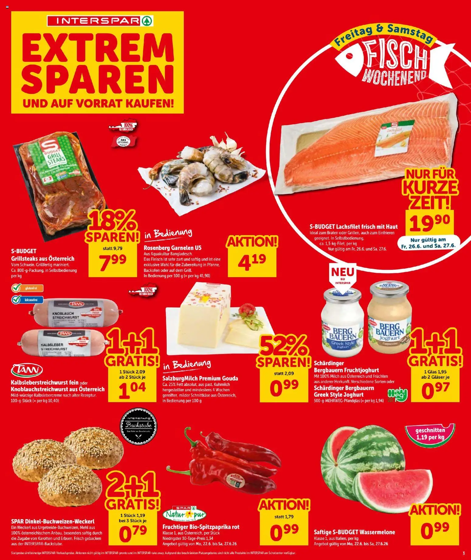 Die besten Angebote | Interspar - Flugblatt ab 25.06.2026 | - Jetzt stöbern! | Österreich