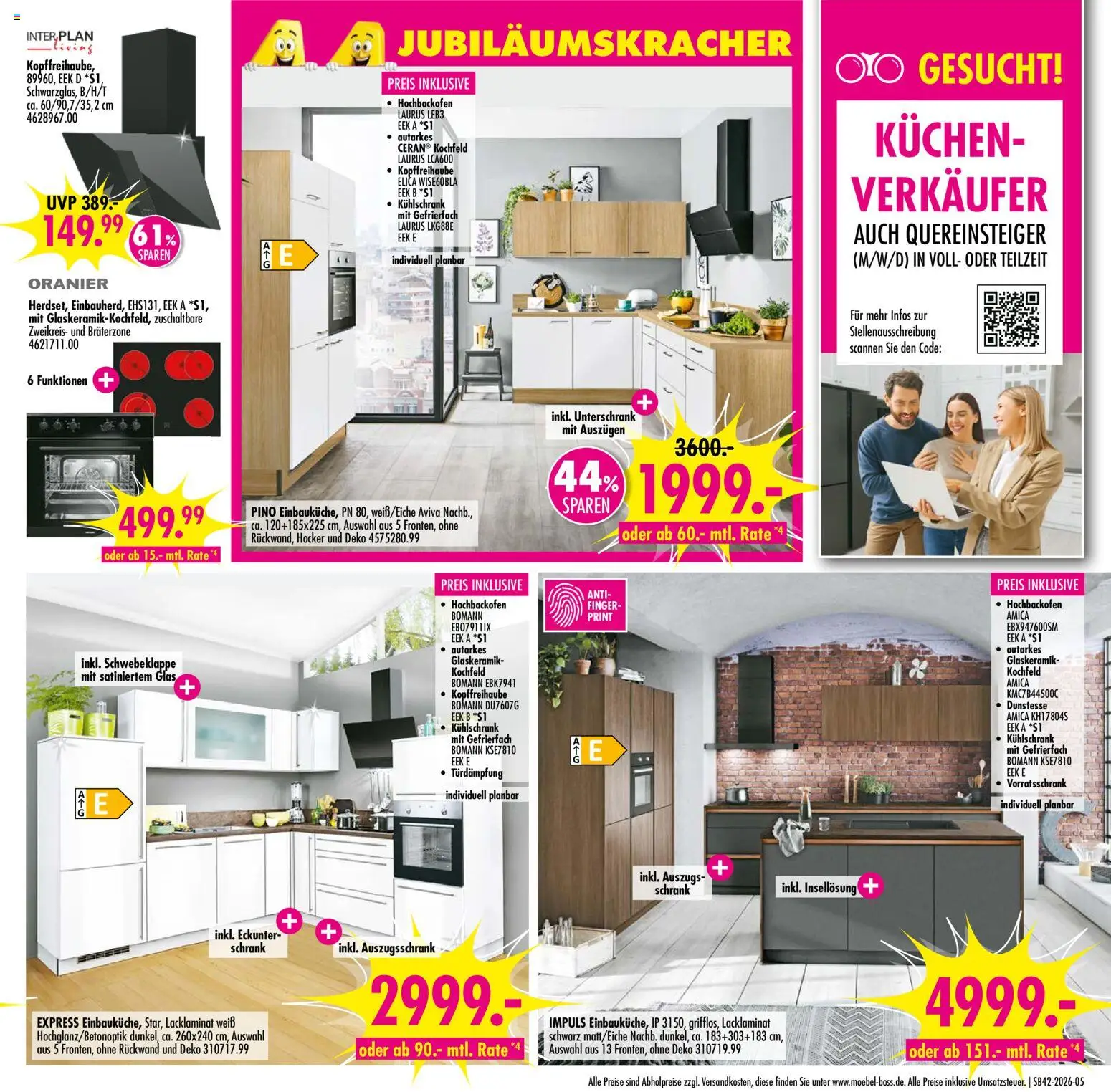 SB Möbel Boss Prospekt Prospekt in Deutschland