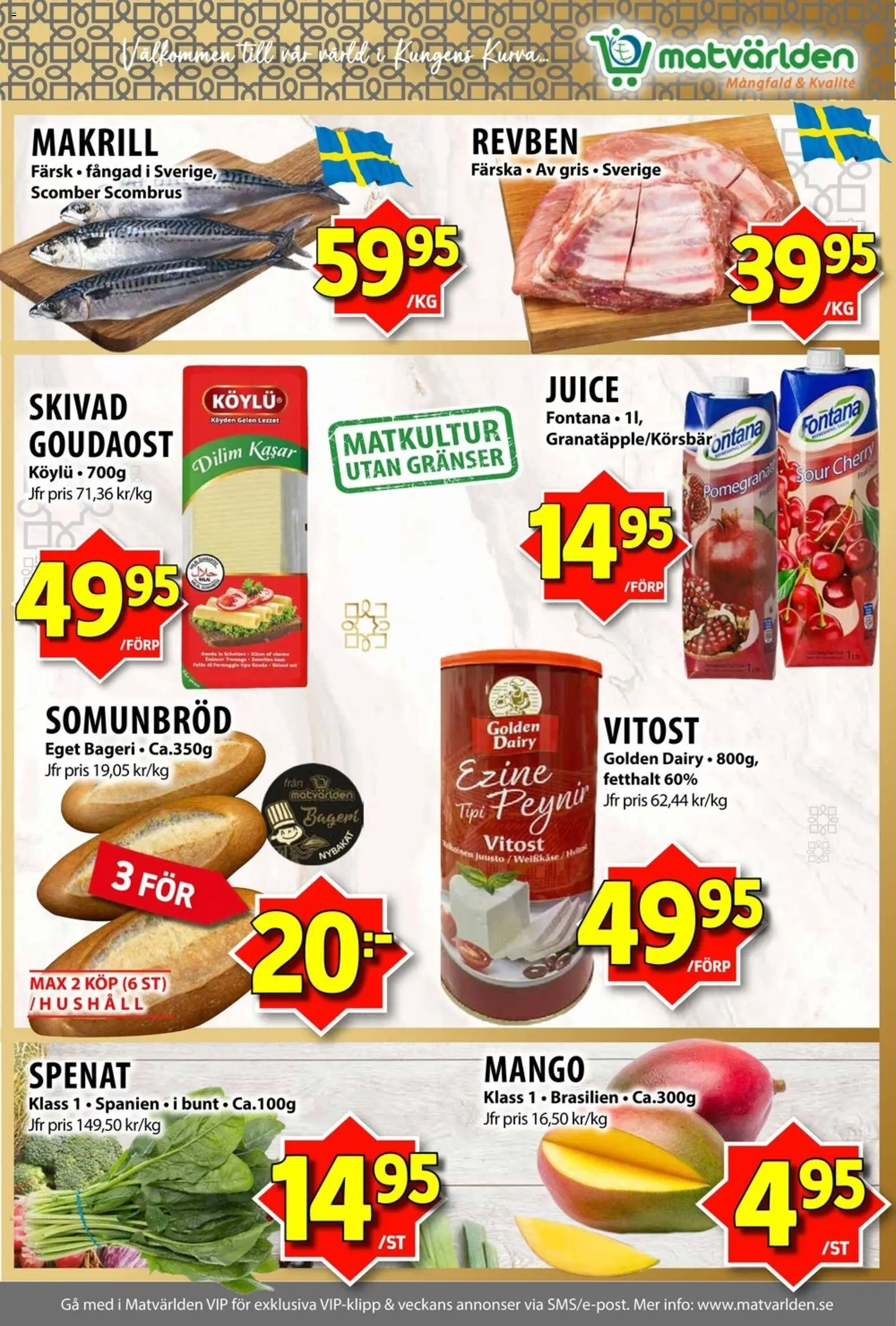 Matvärlden erbjudanden Reklamblad in Sverige