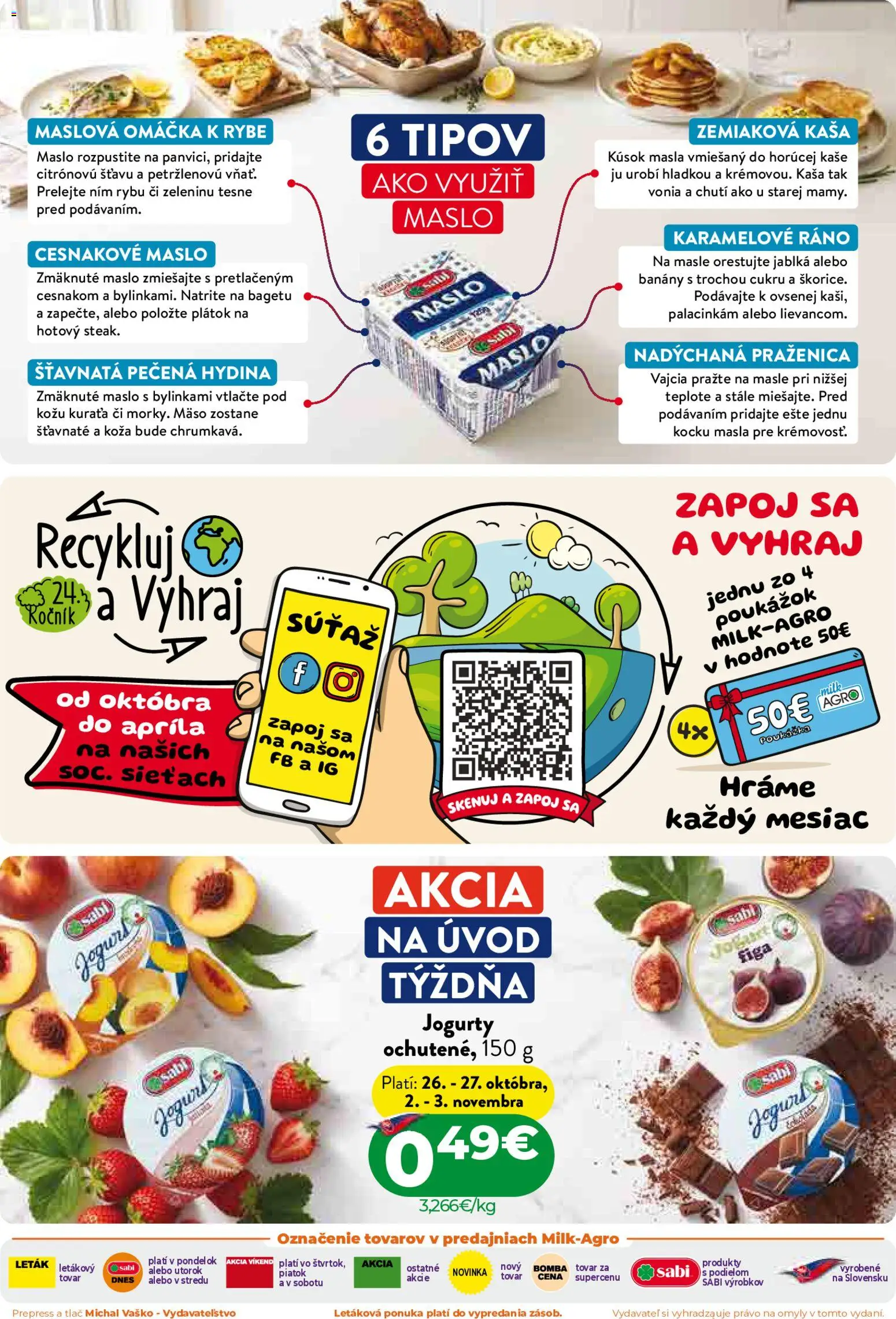 Milk Agro leták Leták in Slovensko