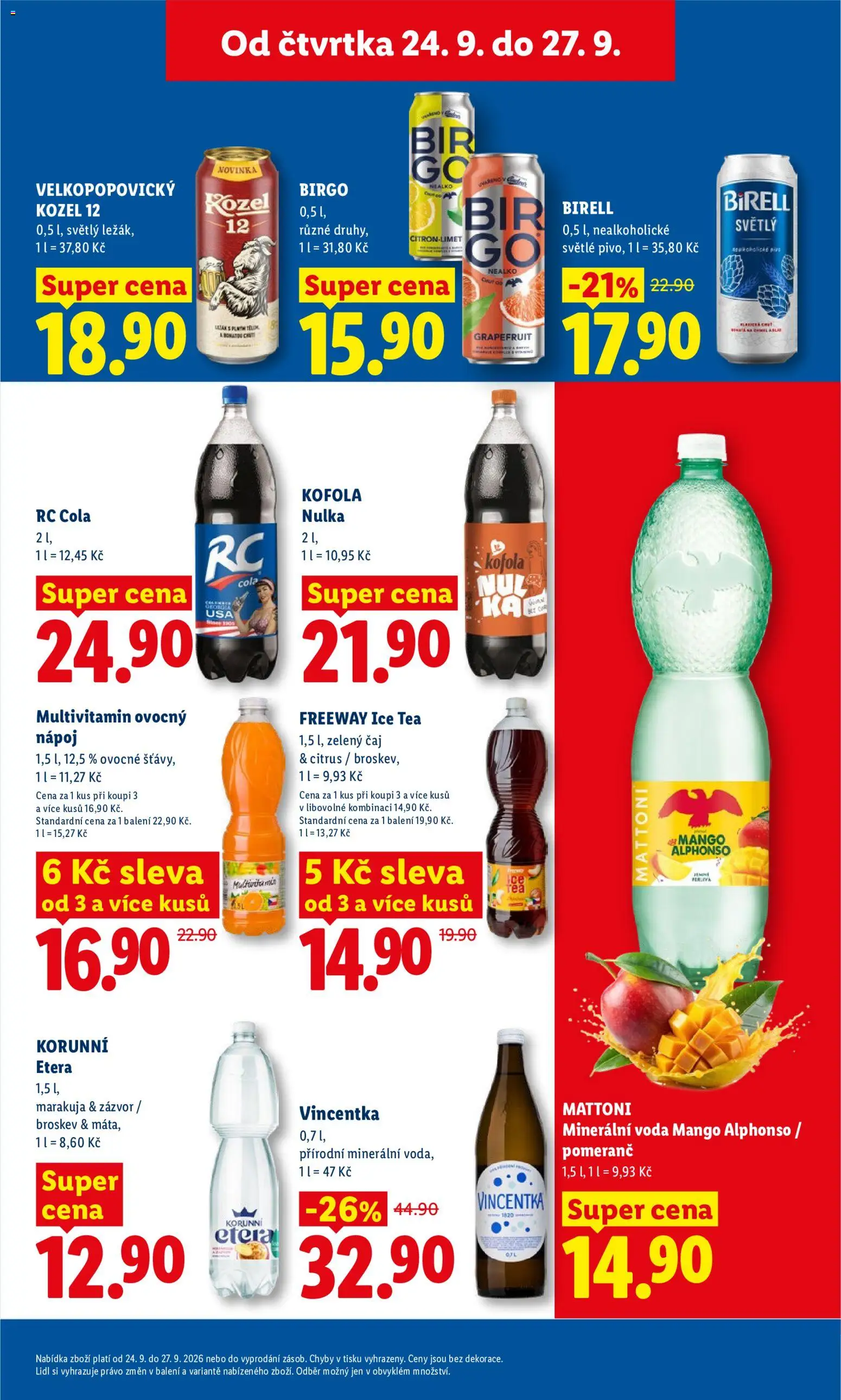 Lidl leták Leták in Česko
