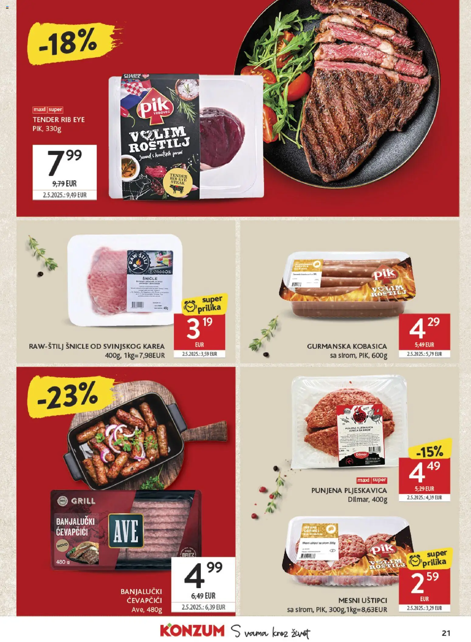 Konzum HR akciós újság Akciós újság in Magyarország