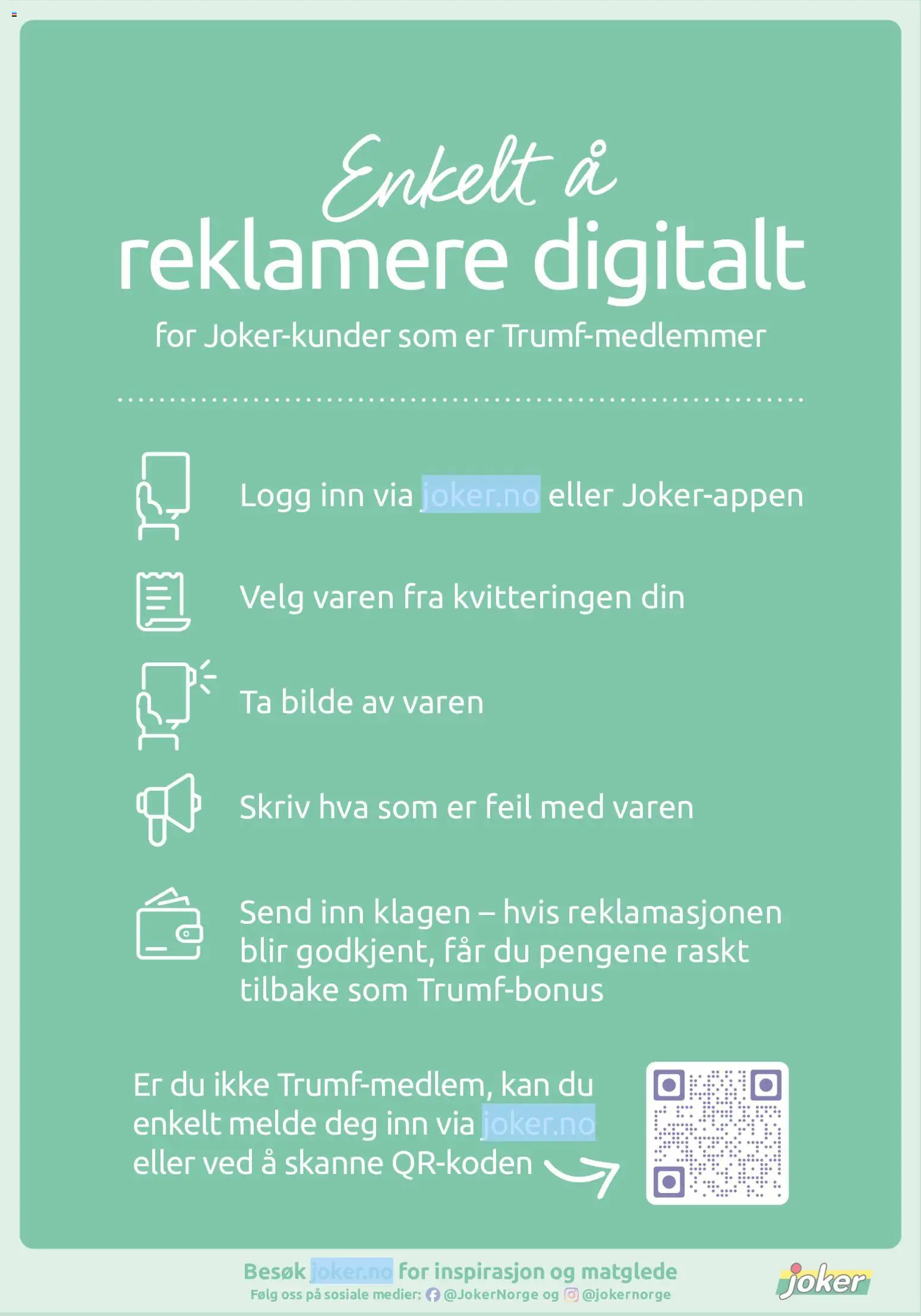 Joker kundeavis Kundeavis in Norge