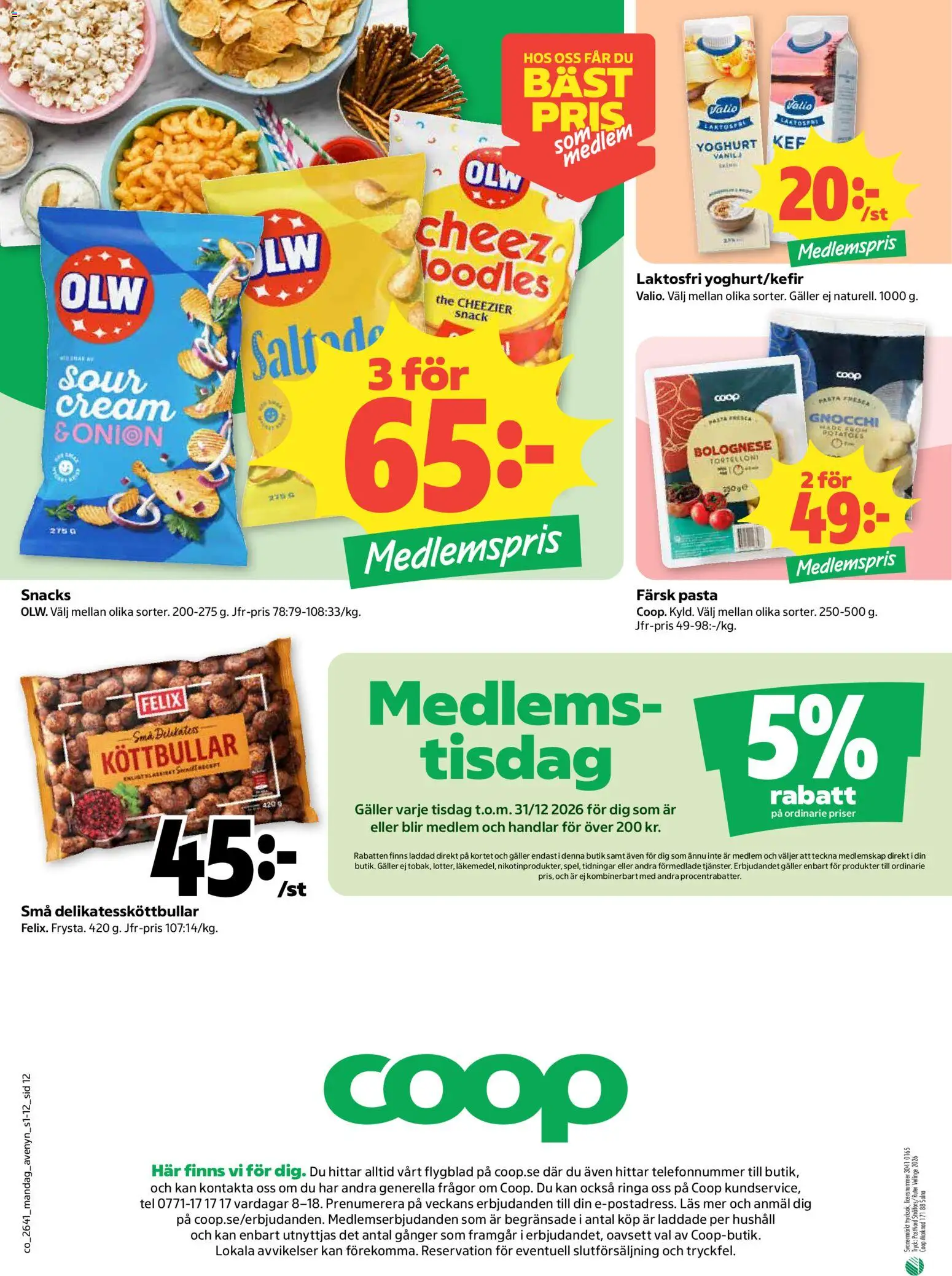 Coop erbjudanden Reklamblad in Sverige