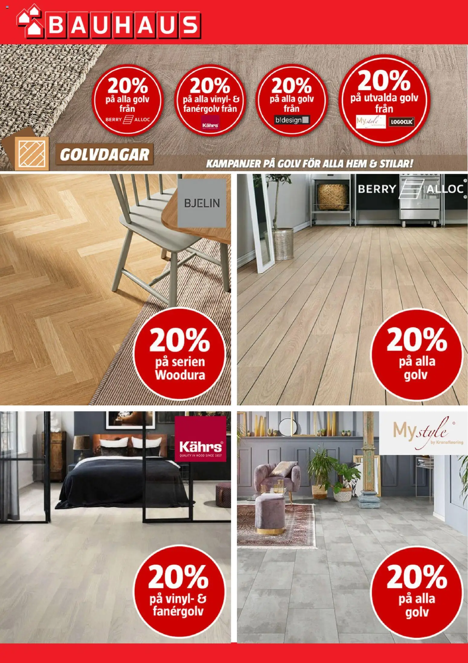Bauhaus erbjudanden Reklamblad in Sverige