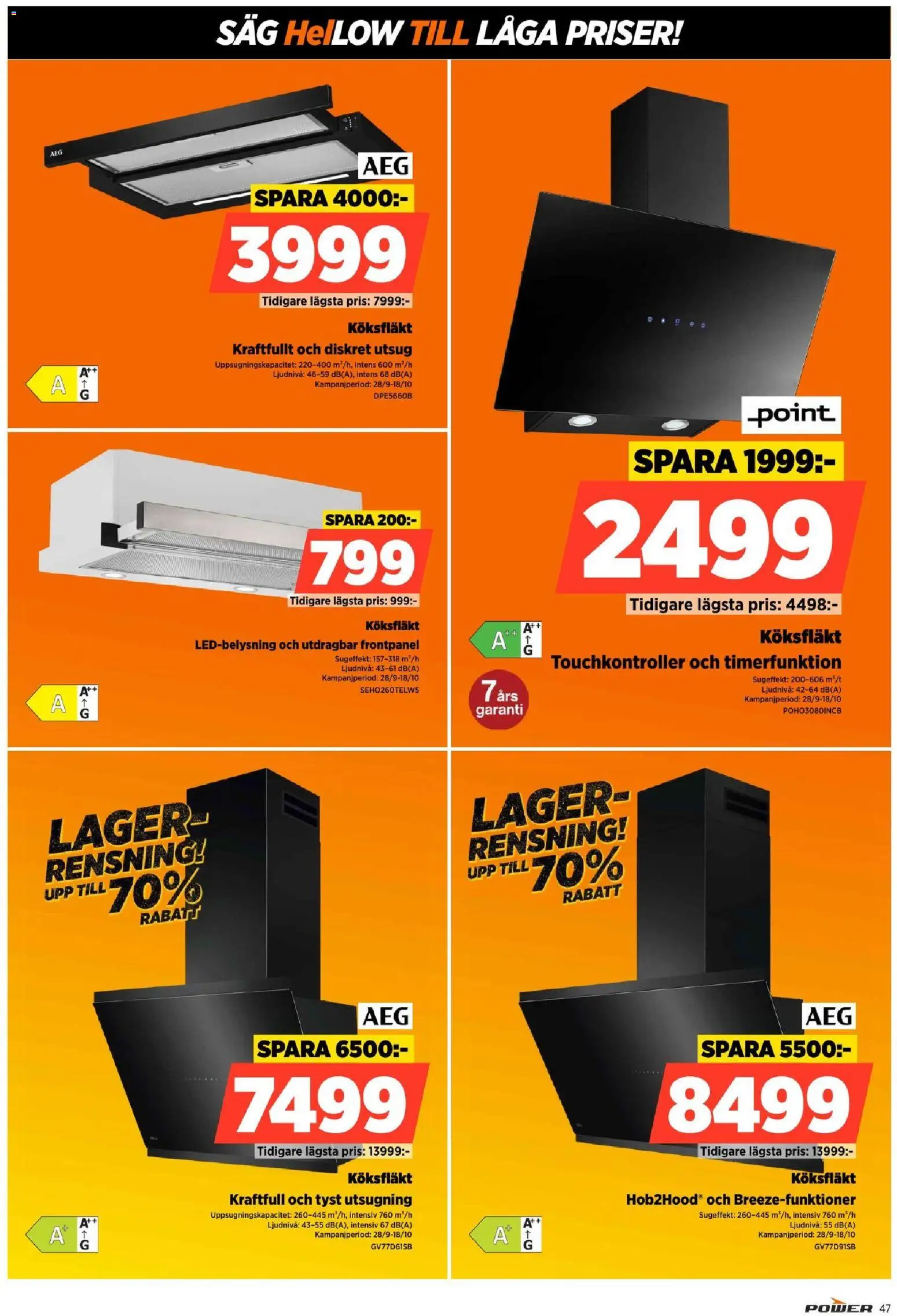 Power erbjudanden Reklamblad in Sverige