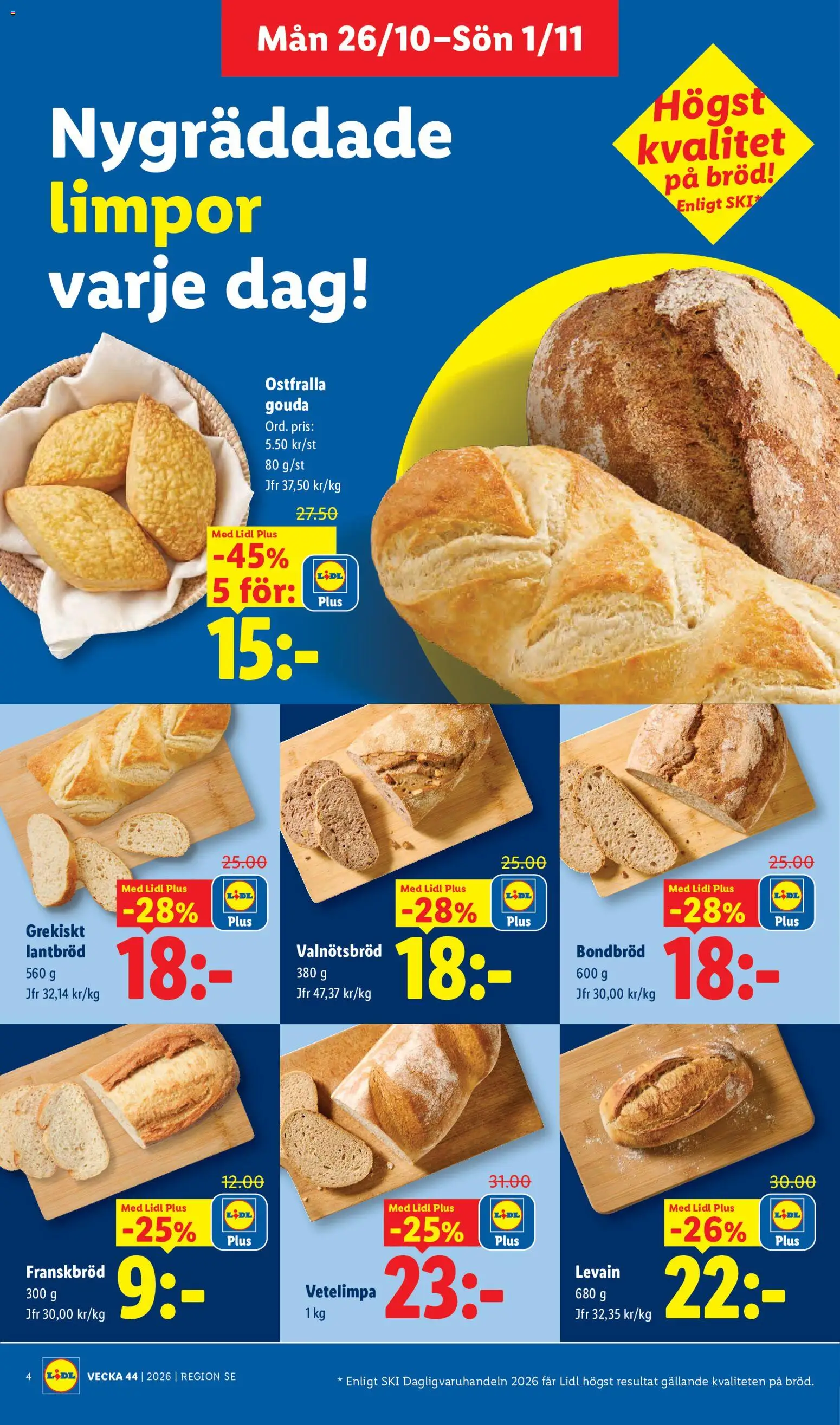 Lidl erbjudanden Reklamblad in Sverige