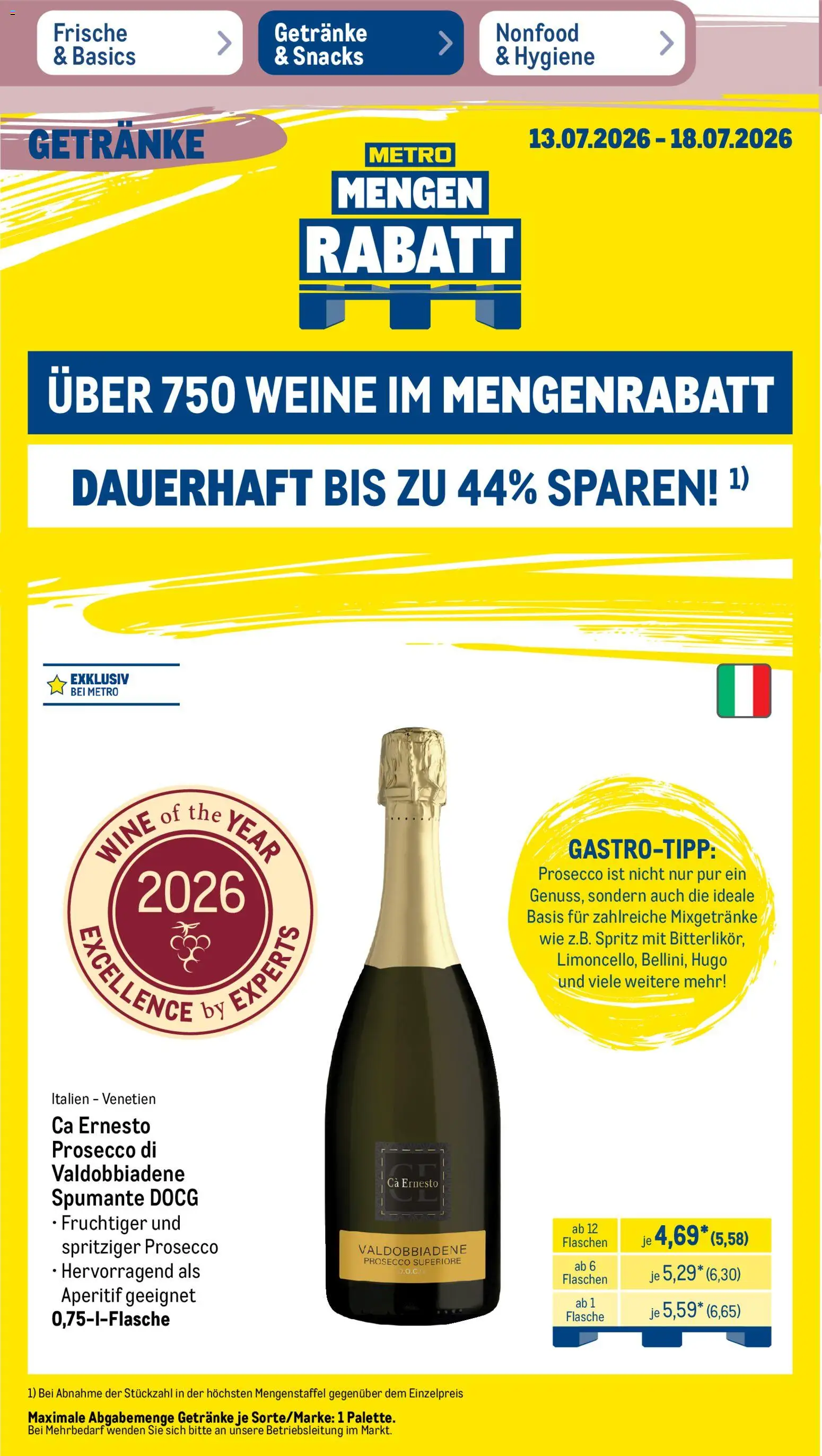 Metro Prospekt | 13.07.2026 | Wie erhält man einen begrenzten Rabatt? | Deutschland