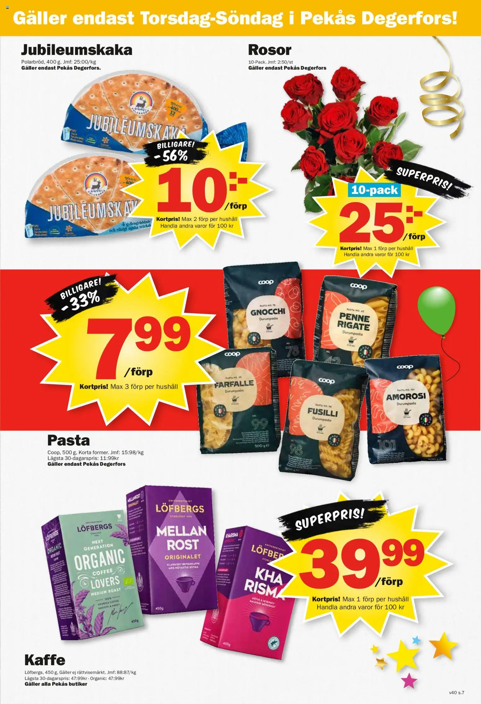 Pekås erbjudanden Reklamblad in Sverige