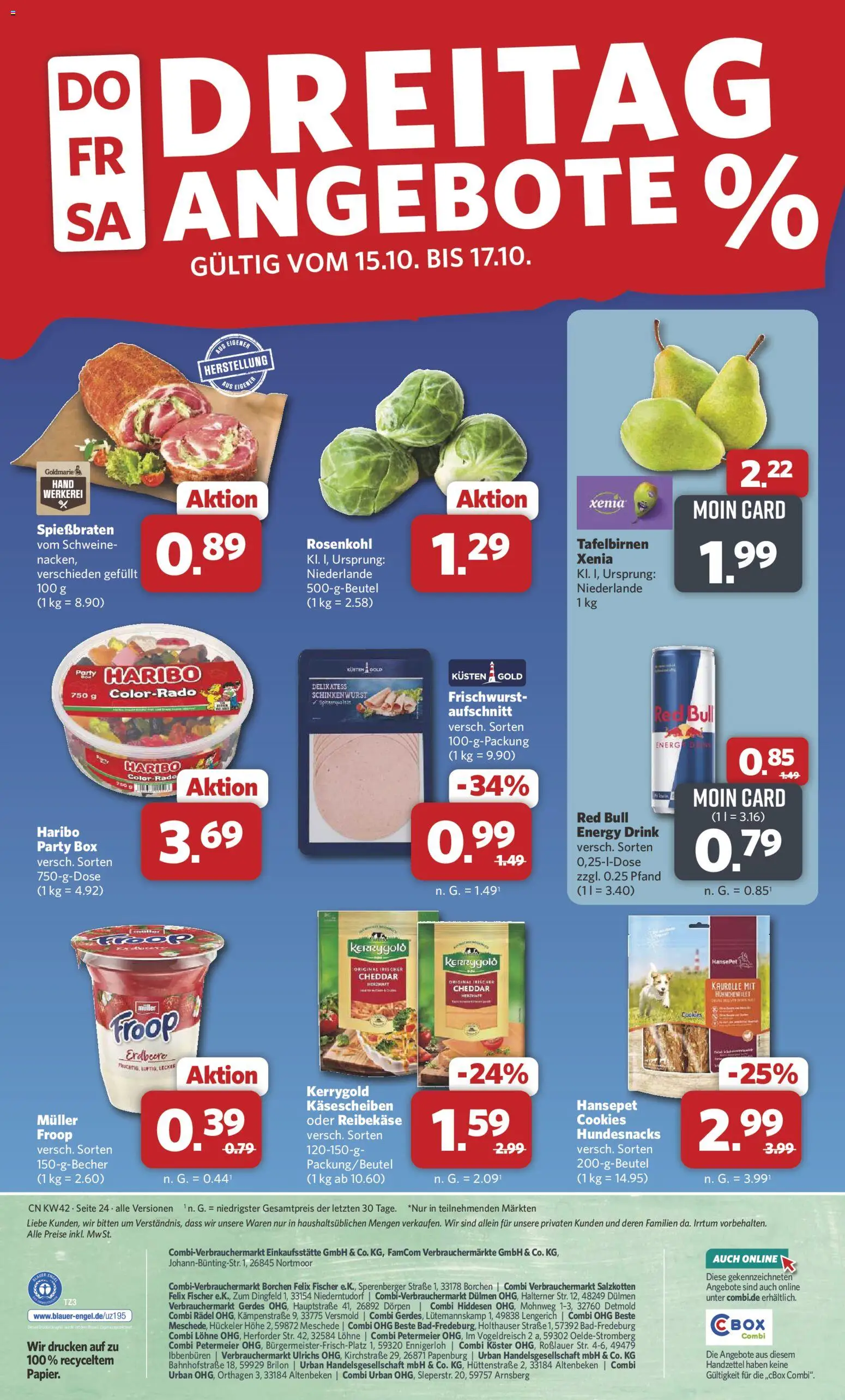 Combi Prospekt Prospekt in Deutschland