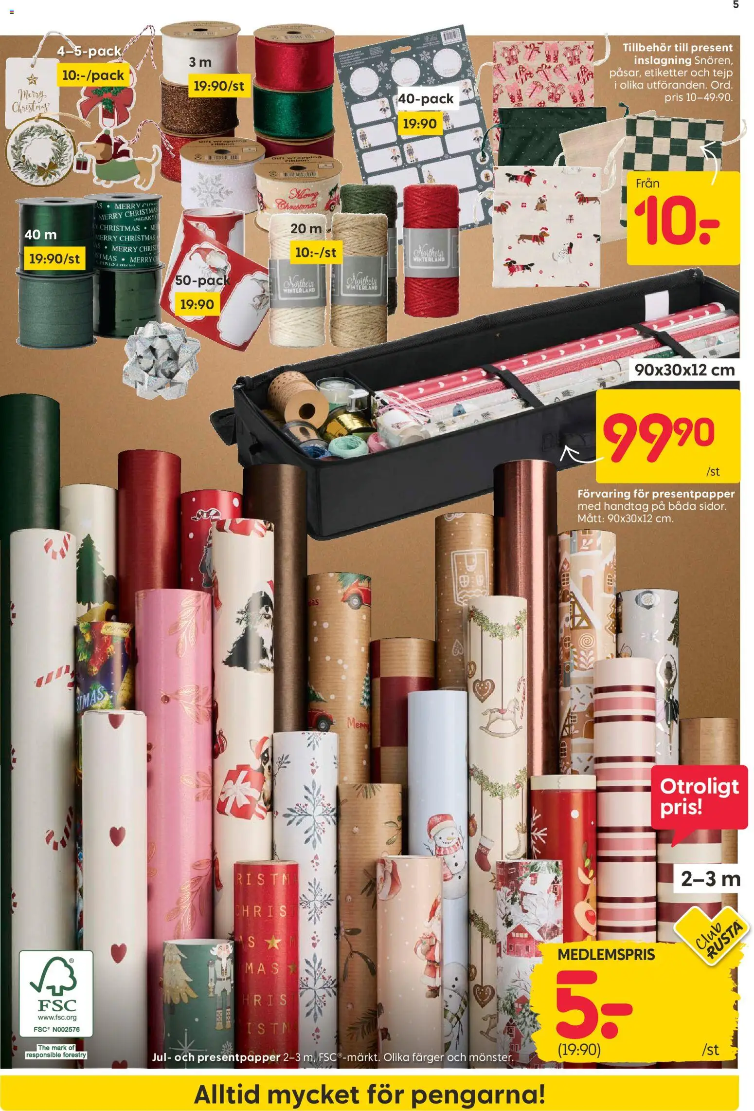Rusta erbjudanden Reklamblad in Sverige