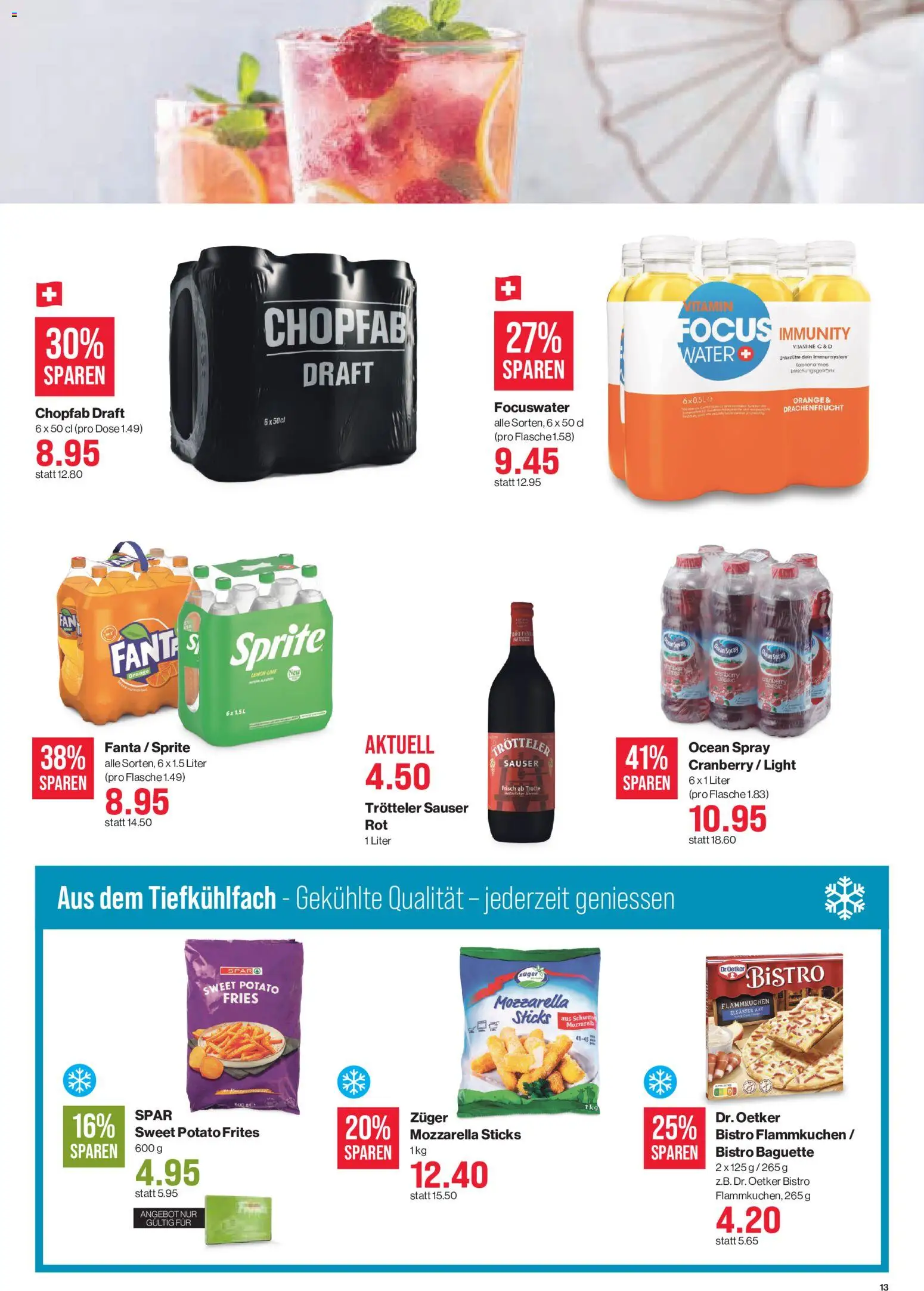 SPAR aktionen Prospekt in Schweiz