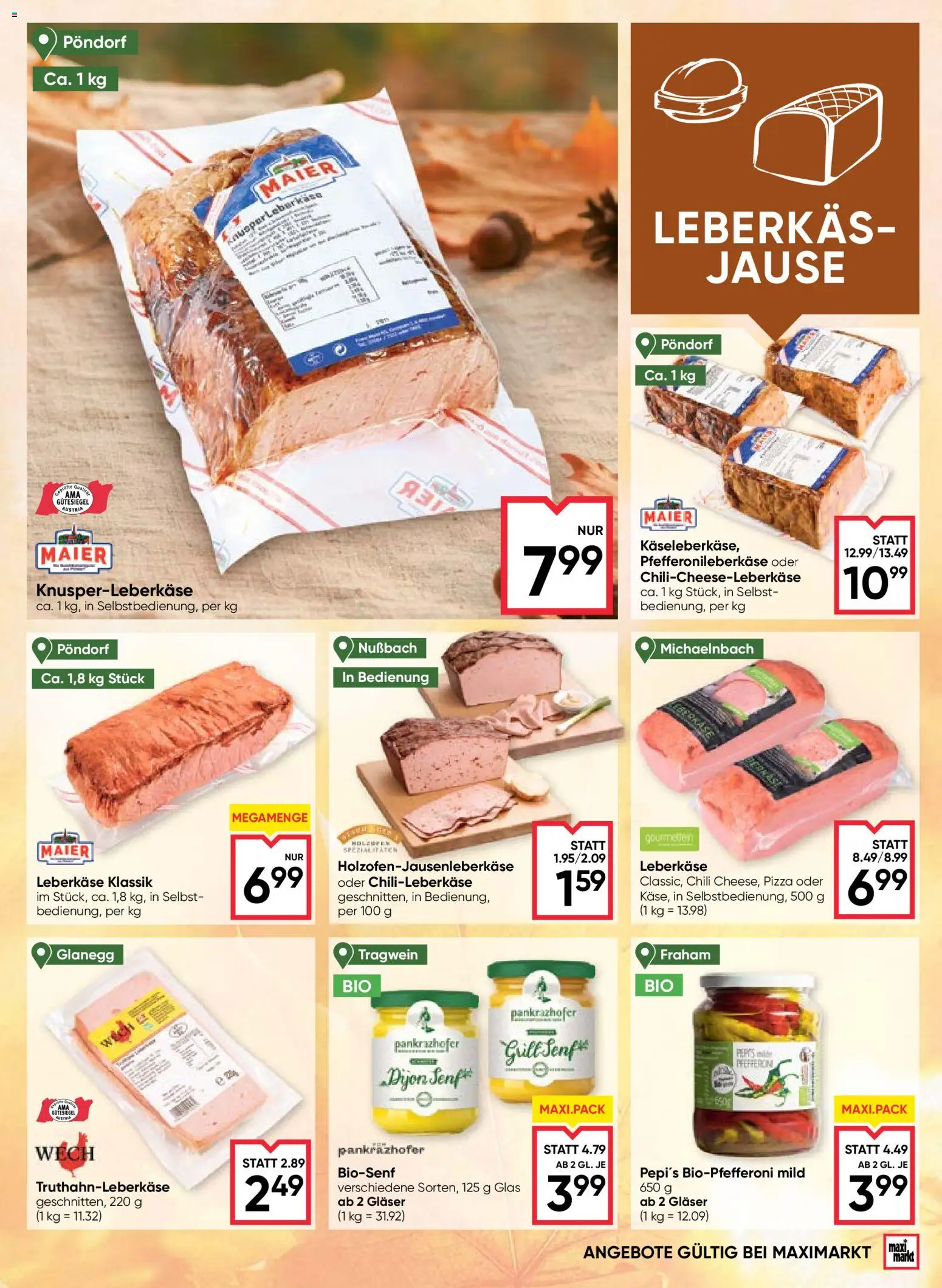 Maximarkt Flugblatt Flugblatt in Österreich