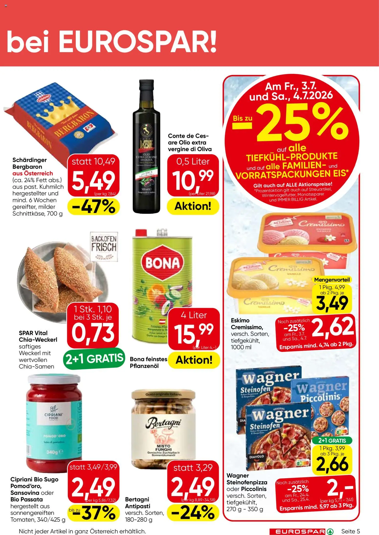Die besten Angebote | Eurospar Flugblatt ab 01.07.2026 | - Jetzt stöbern! | Österreich