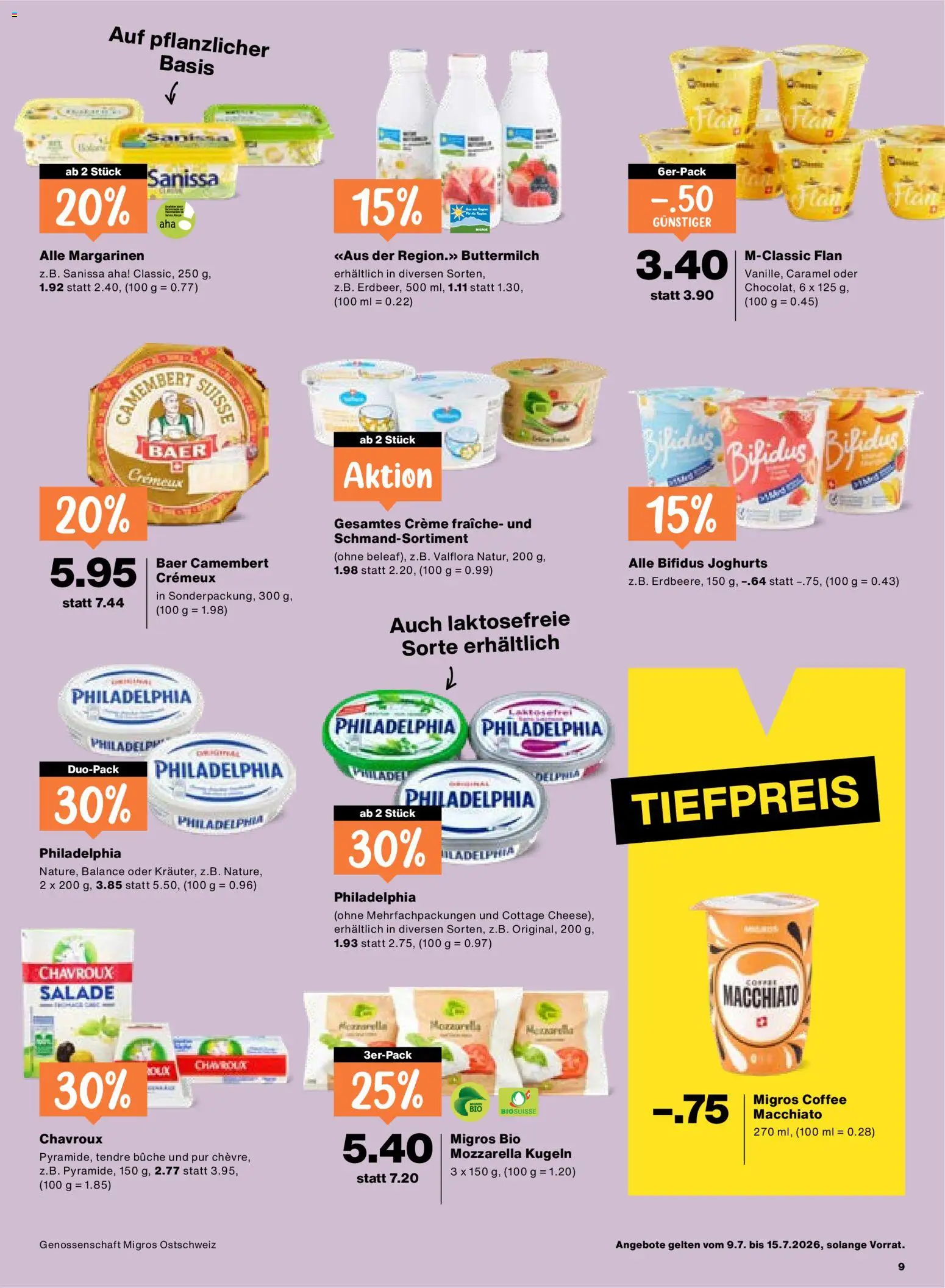 🛍️ Migros aktionen ab 09.07.2026 » Entdecken Sie exklusive Rabatte und sparen Sie noch heute! 💰 | Schweiz