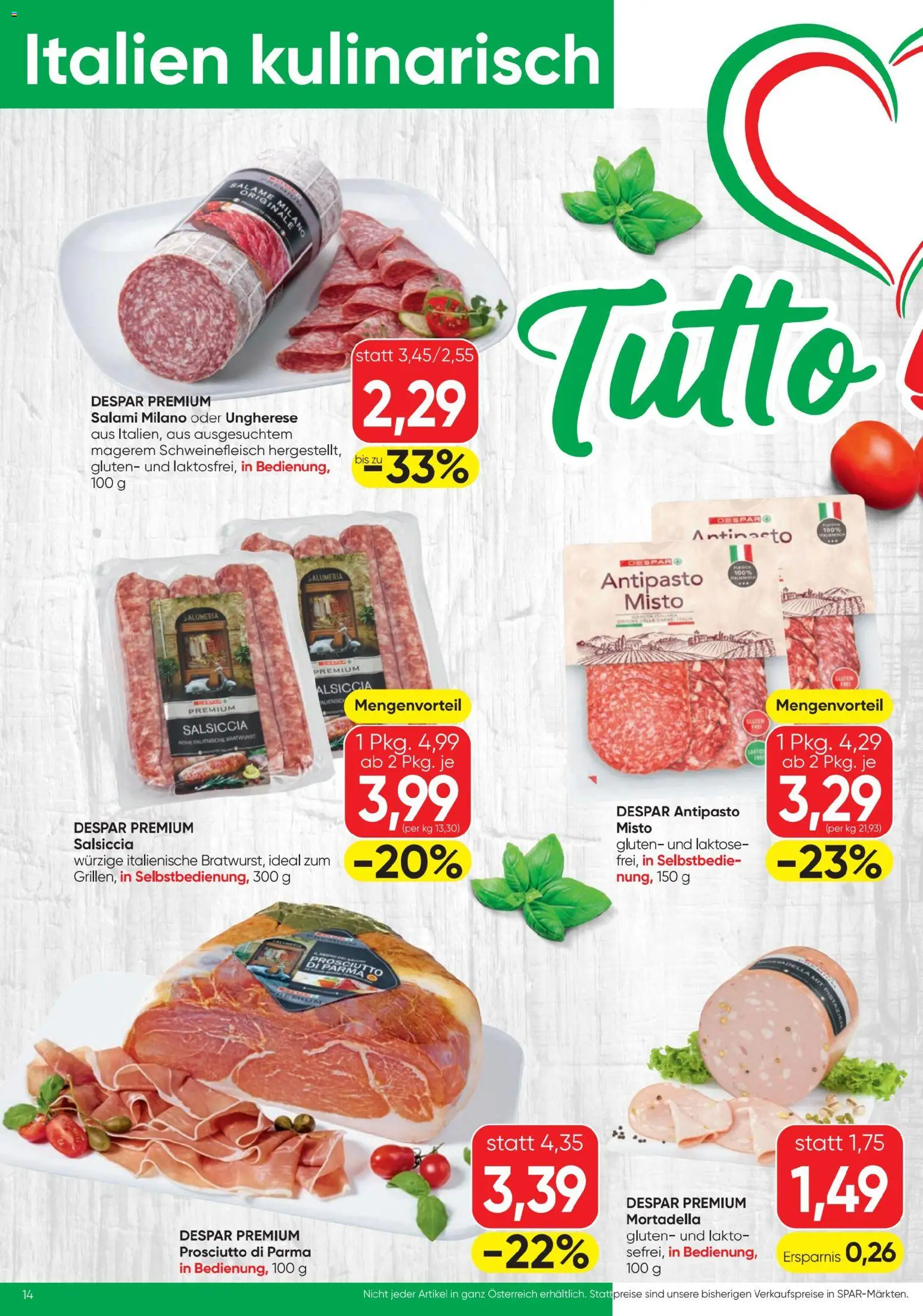 Jetzt sparen im Spar - Flugblatt 01.07.2026! Entdecken Sie die unschlagbaren Angebote | Österreich