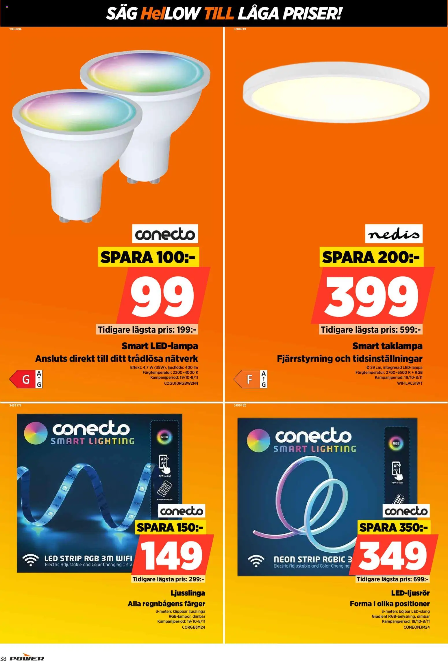 Power erbjudanden Reklamblad in Sverige