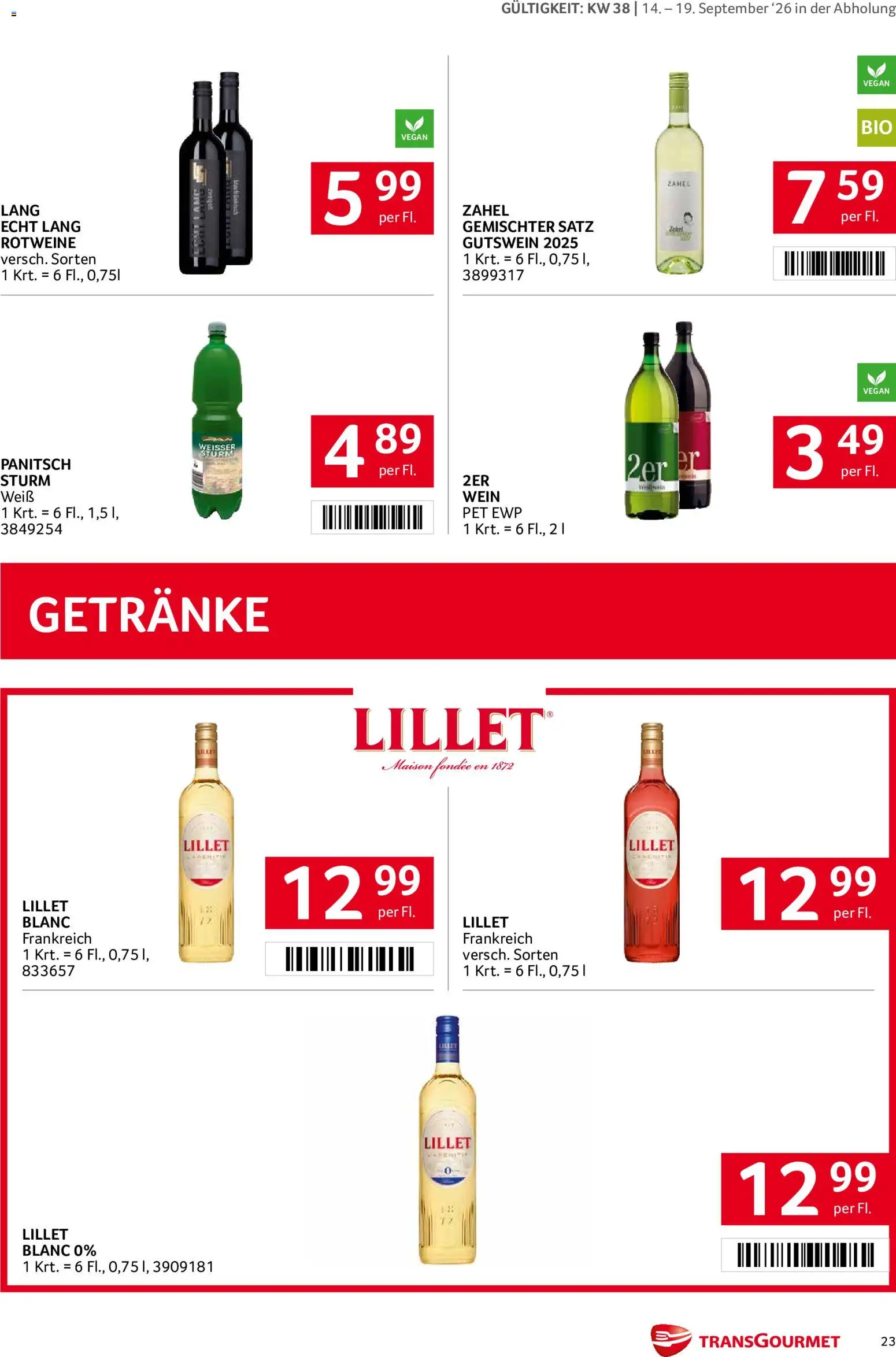 Transgourmet Flugblatt Flugblatt in Österreich