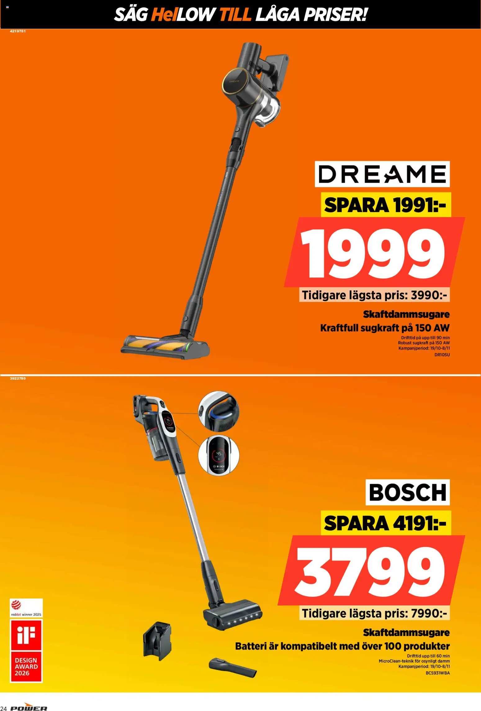 Power erbjudanden Reklamblad in Sverige