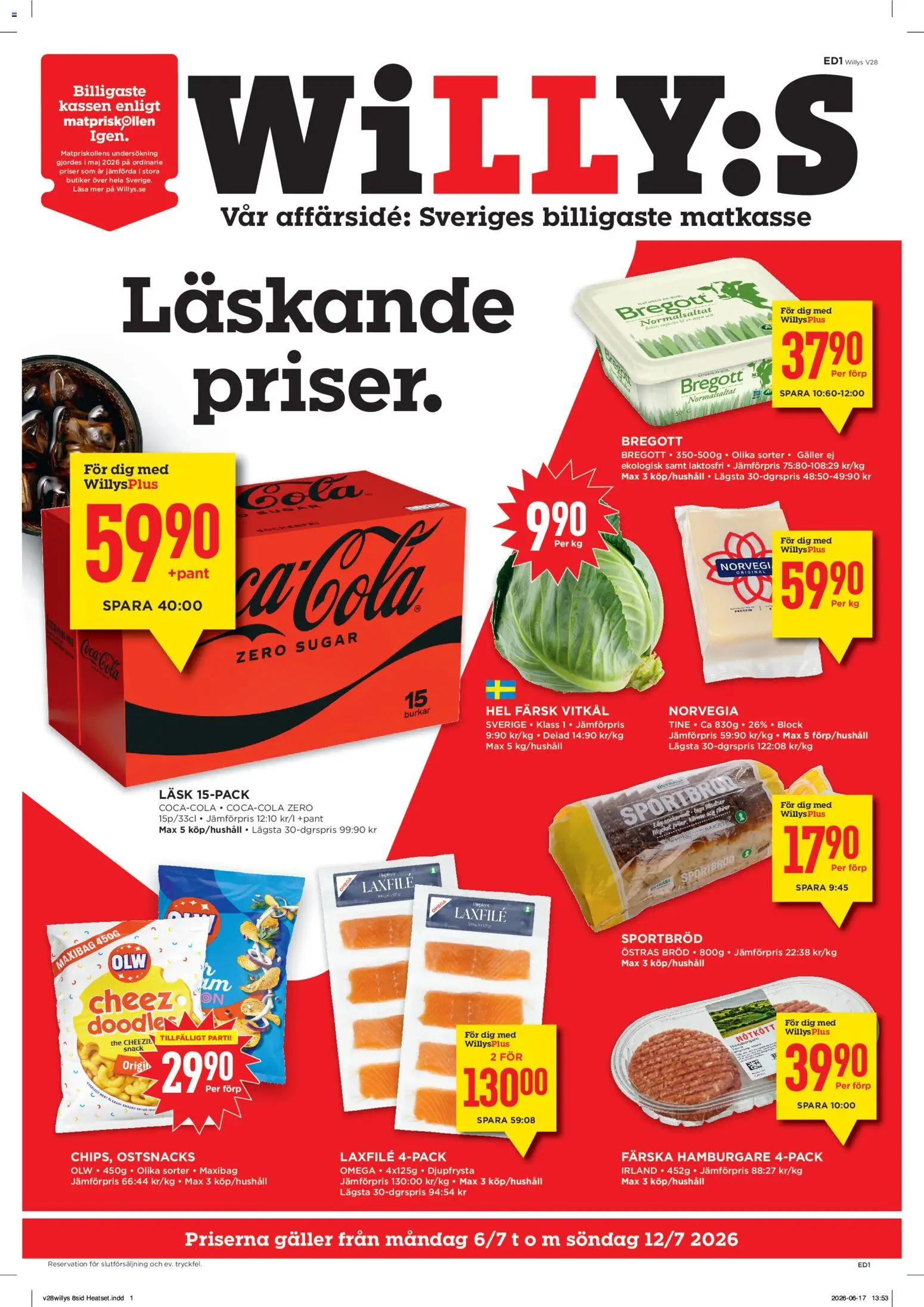 Nuvarande Willys erbjudanden från 📣 06/07/2026 - 12/07/2026 📣 | Sverige