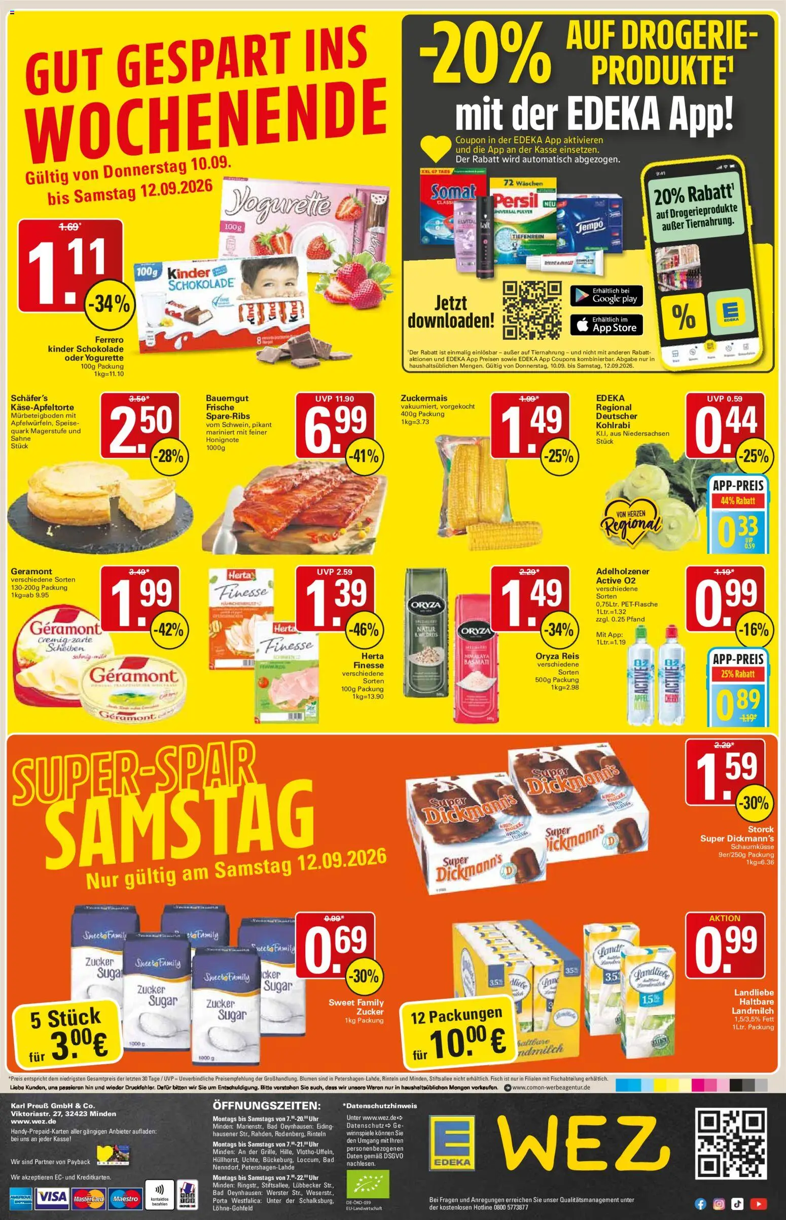 WEZ Prospekt Prospekt in Deutschland