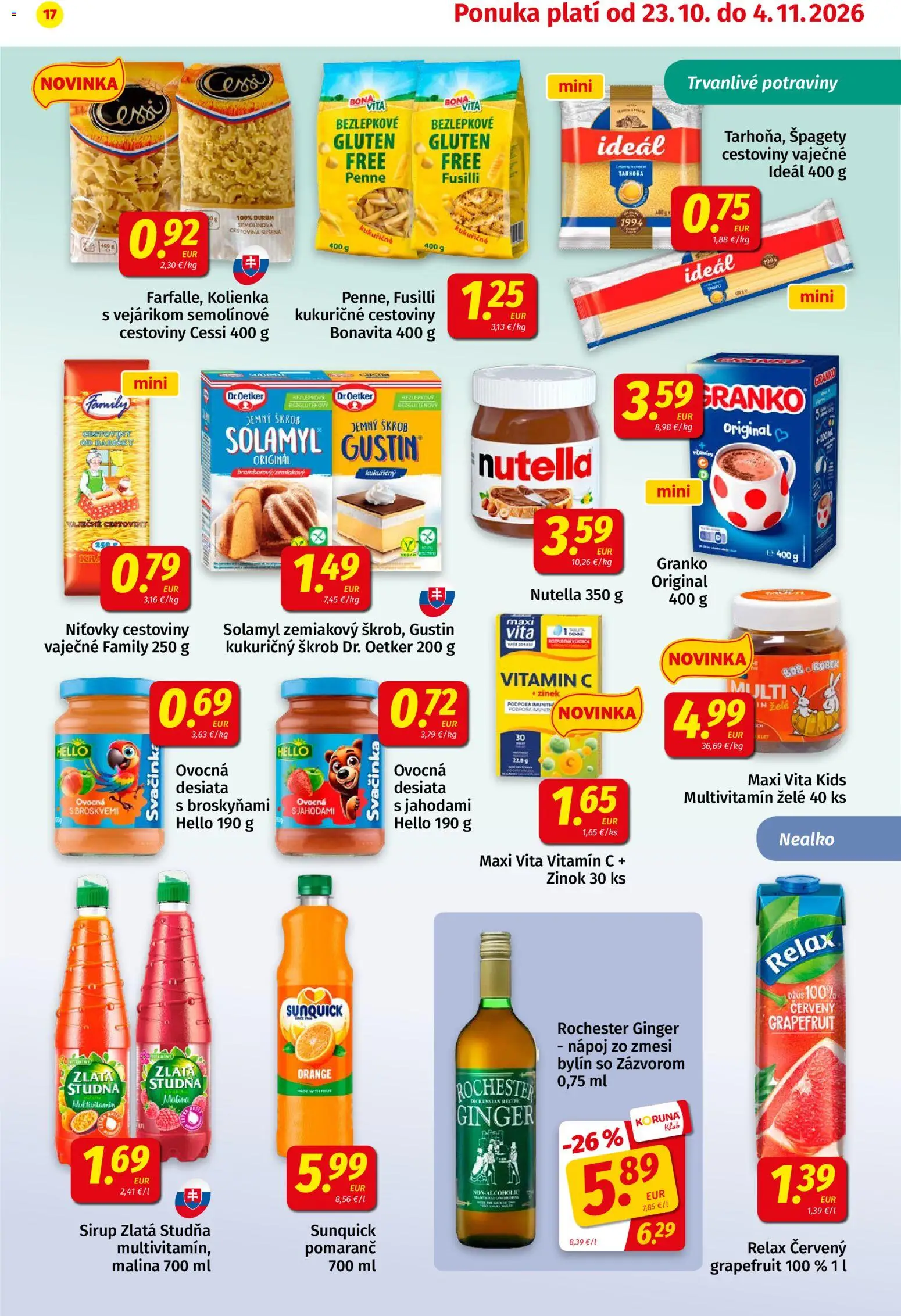 Koruna leták Leták in Slovensko
