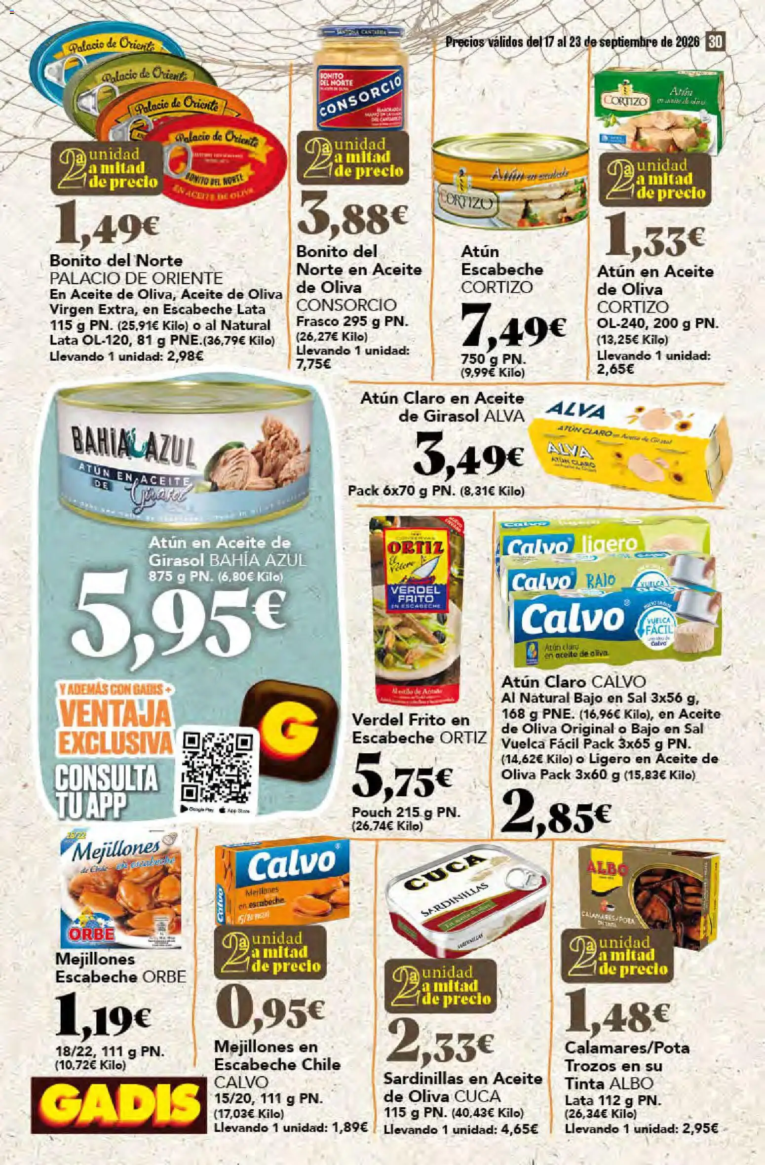Gadis folleto Folleto in España