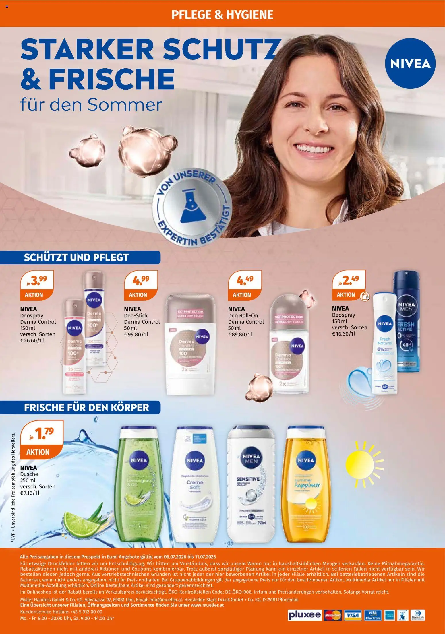 Die besten Angebote | Müller Nivea Angebote ab 06.07.2026 | - Jetzt stöbern! | Österreich