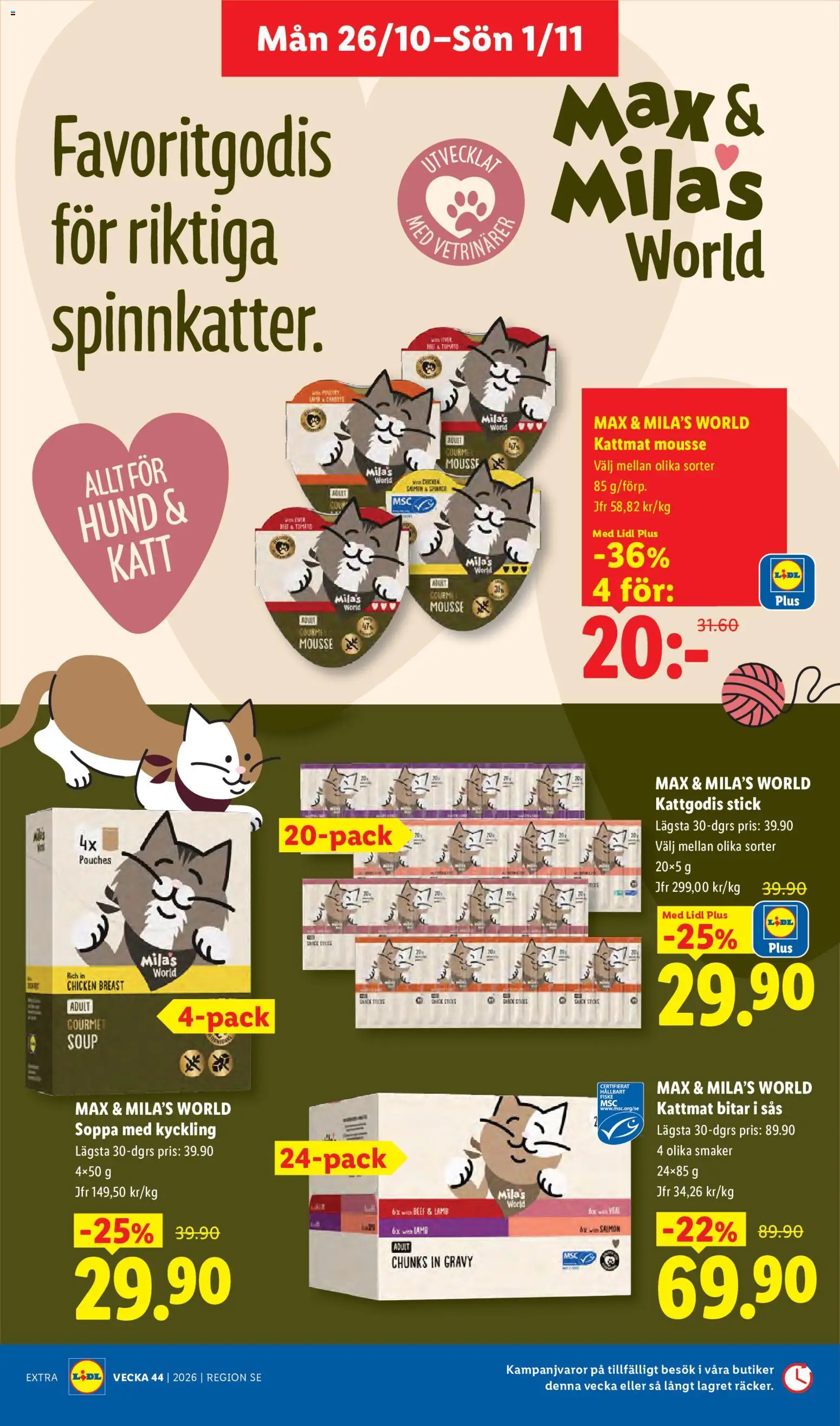 Lidl erbjudanden Reklamblad in Sverige