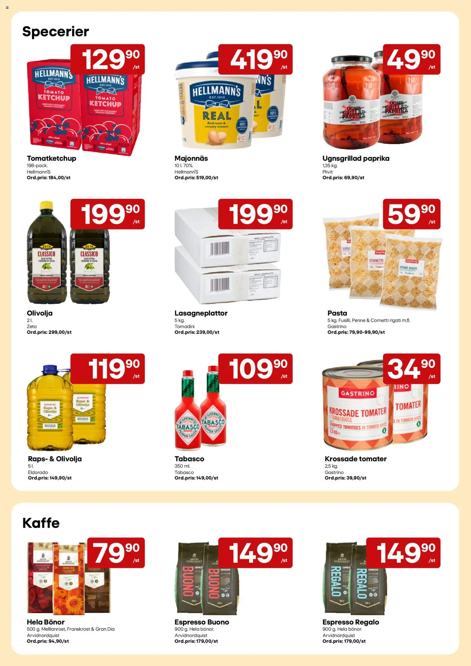 Snabbgross erbjudanden Reklamblad in Sverige