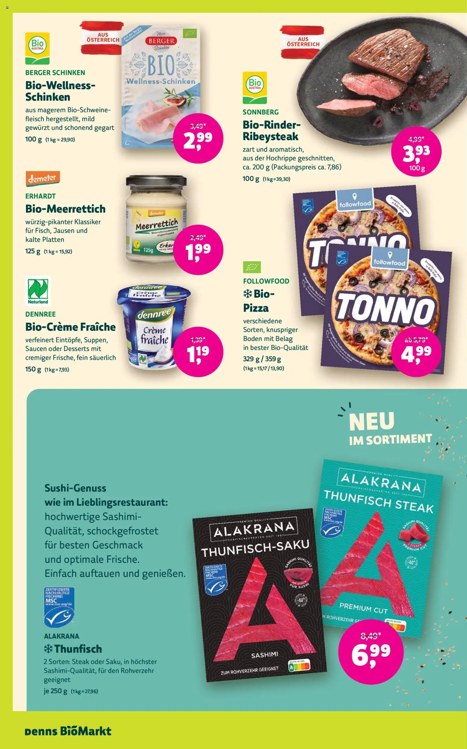 Denns BioMarkt Angebote Flugblatt in Österreich