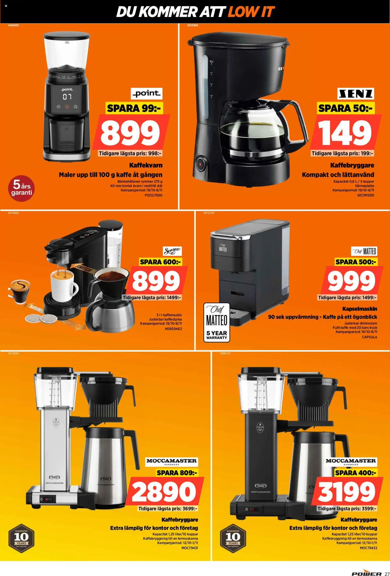 Power erbjudanden Reklamblad in Sverige