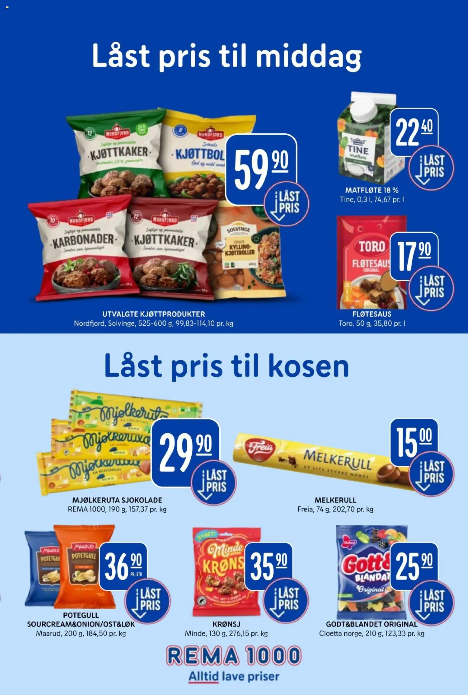 Rema 1000 kundeavis Kundeavis in Norge